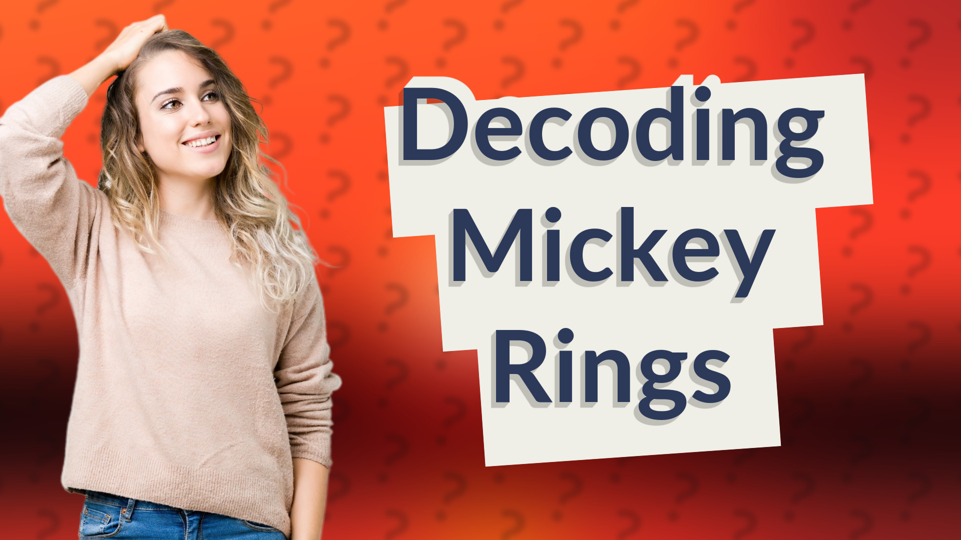 Decoding Mickey Rings