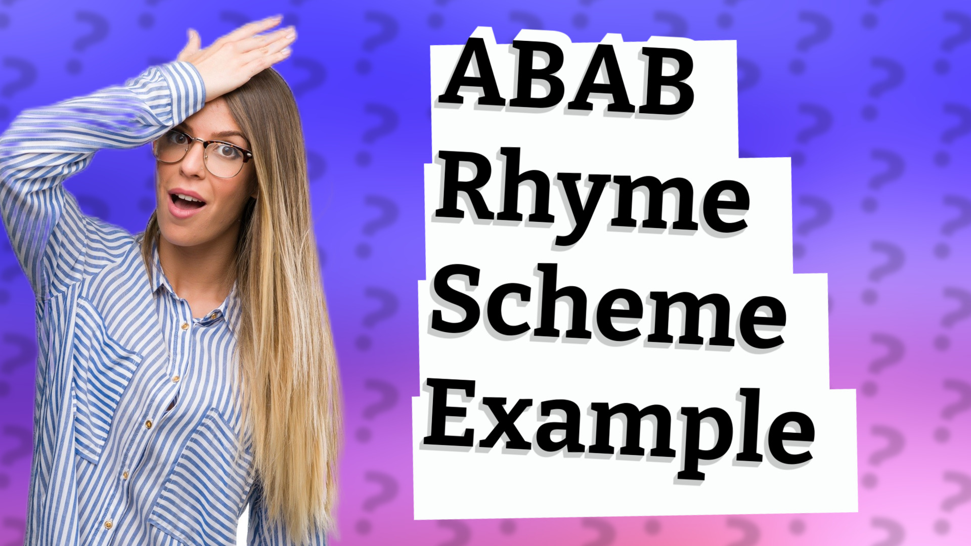 ABAB Rhyme Scheme Example
