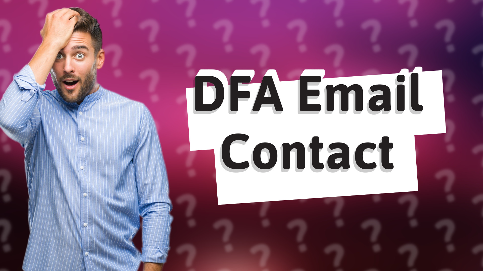 DFA Email Contact
