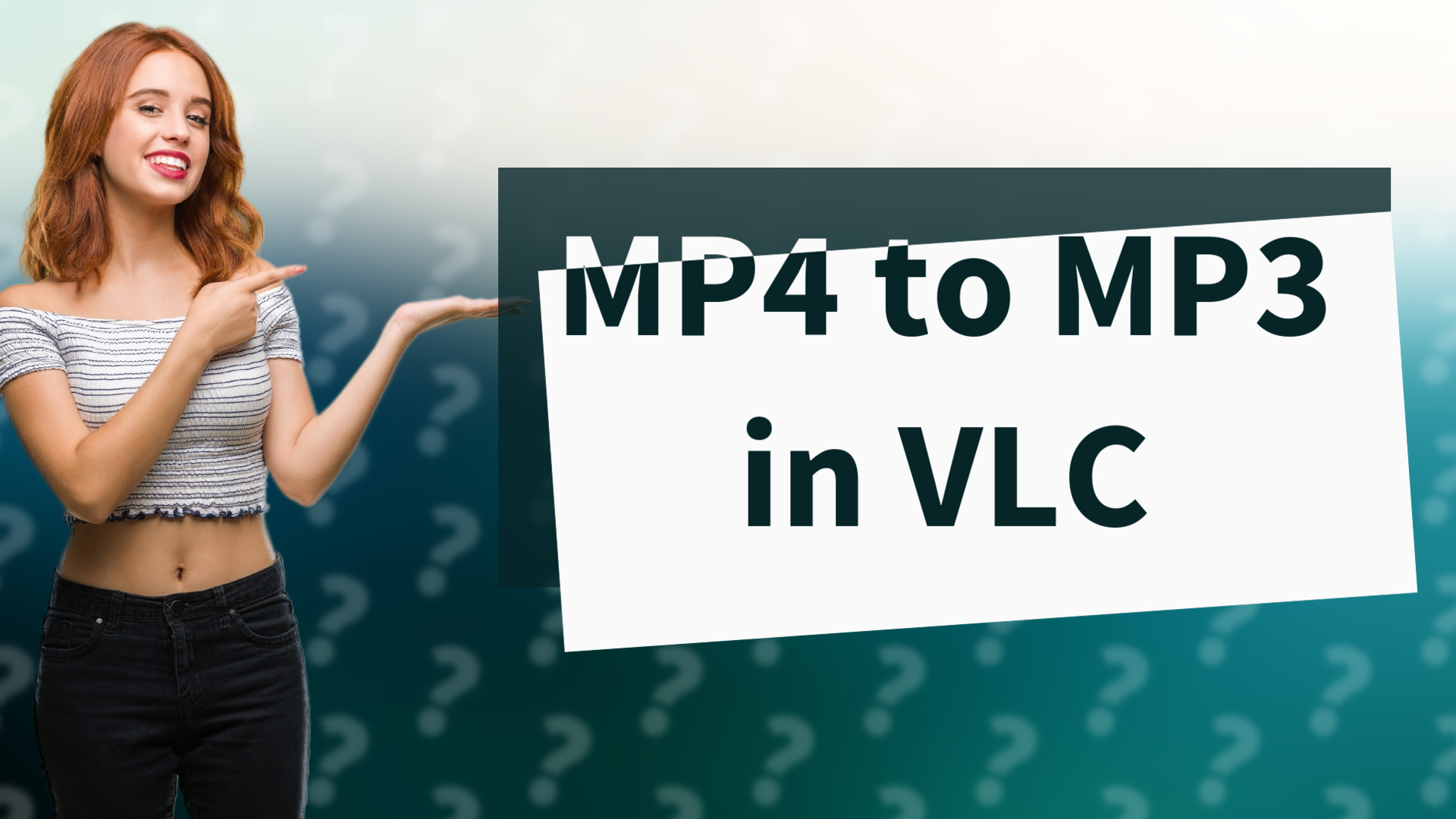 MP4 to MP3 in VLC