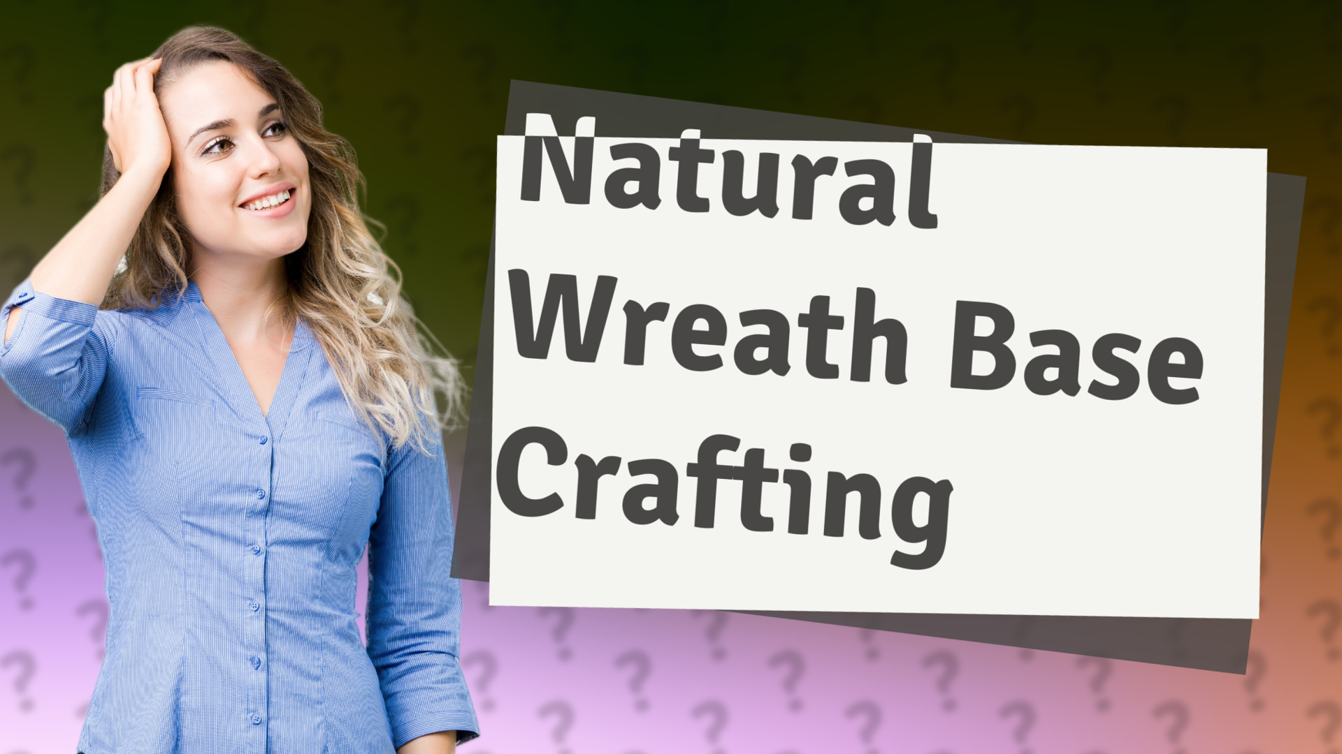Natural Wreath Base Crafting
