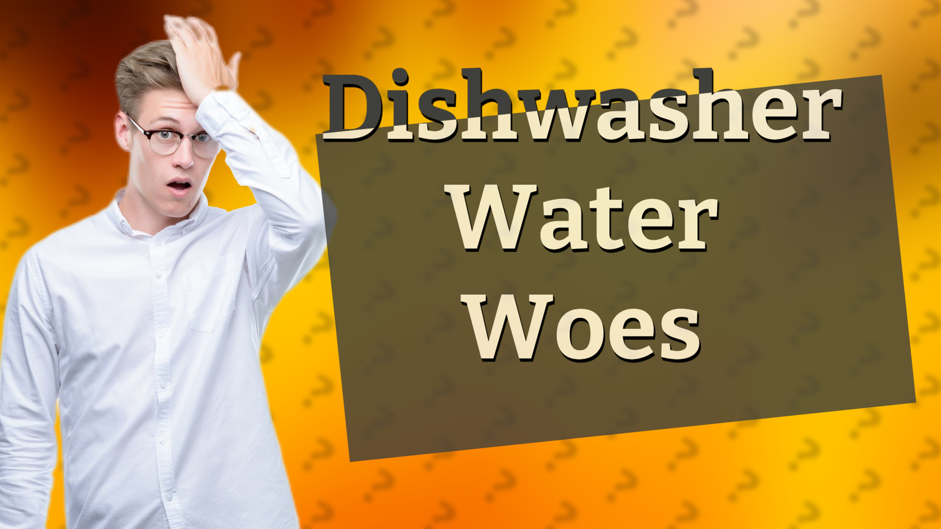 Dishwasher Water Woes