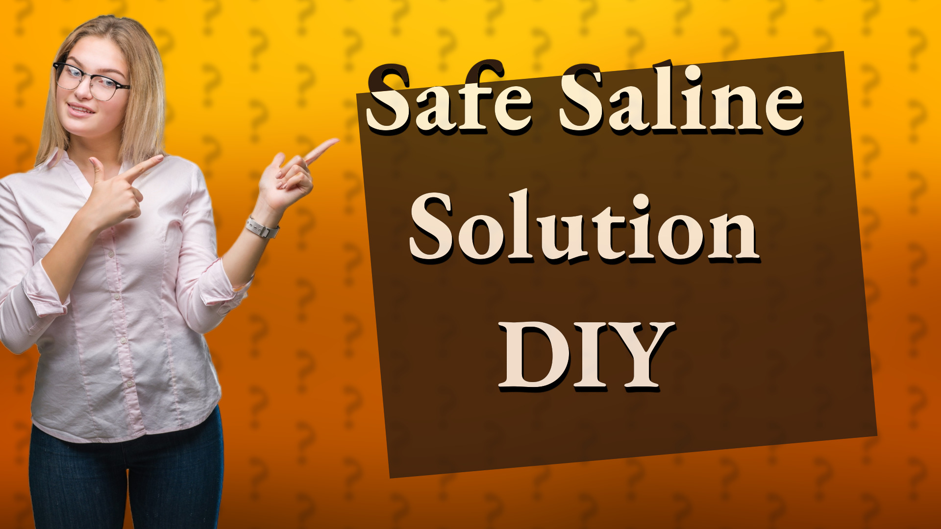 Safe Saline Solution DIY