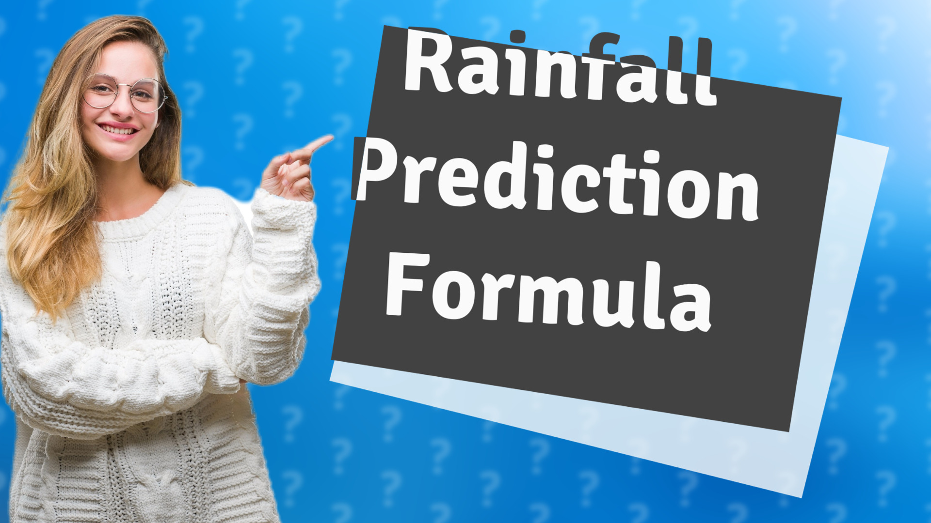 Rainfall Prediction Formula