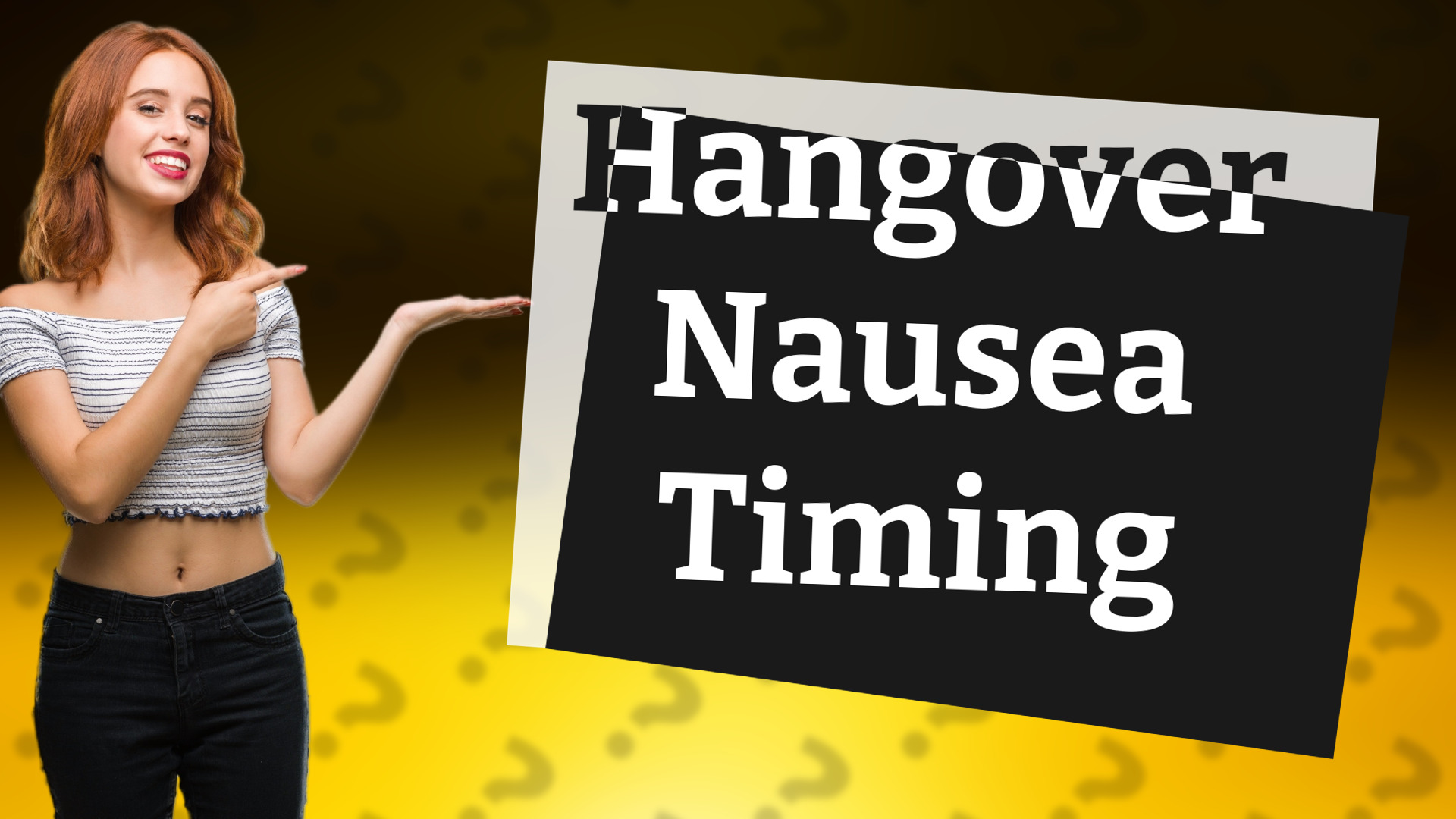 Hangover Nausea Timing