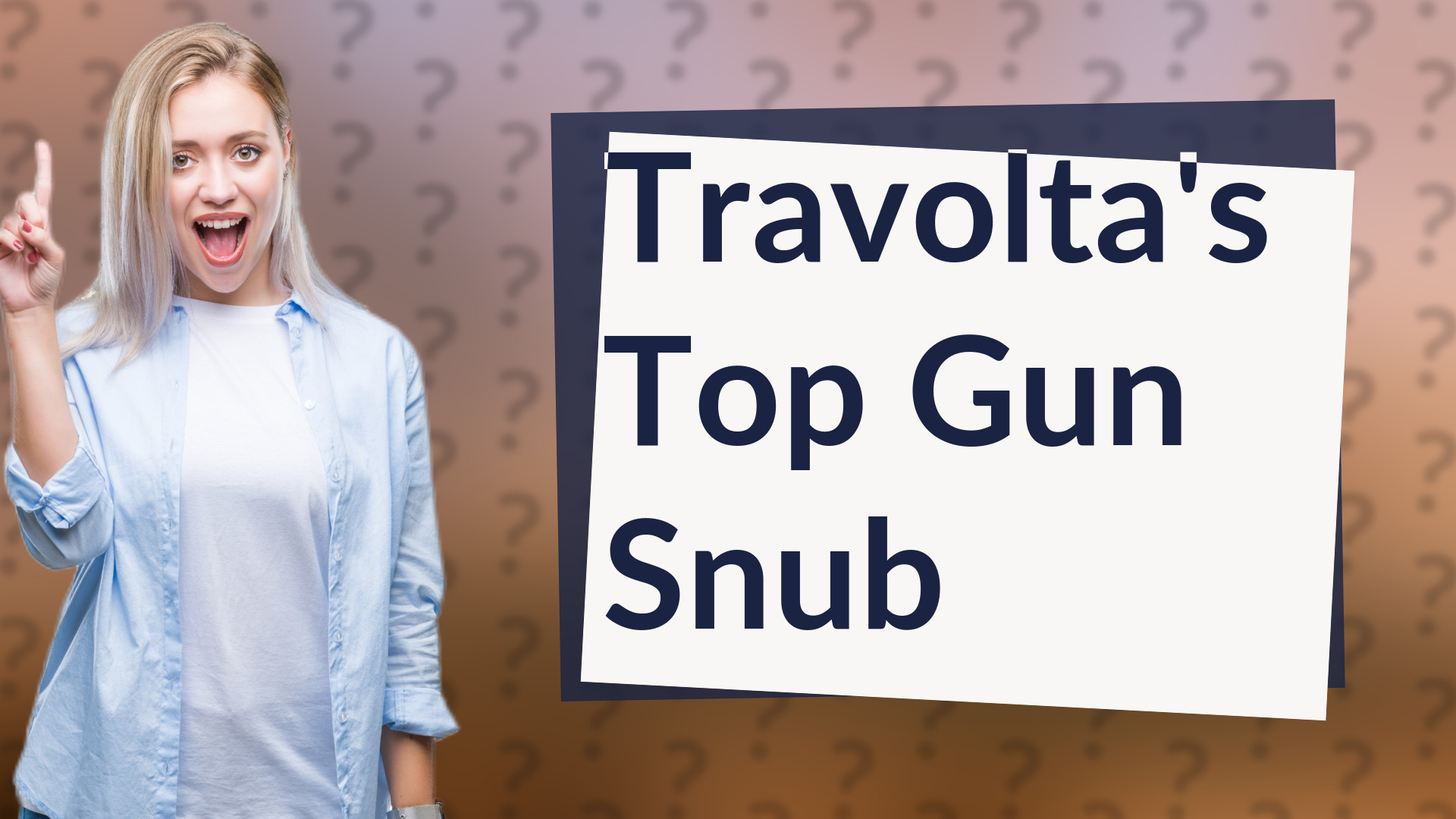 Travolta's Top Gun Snub