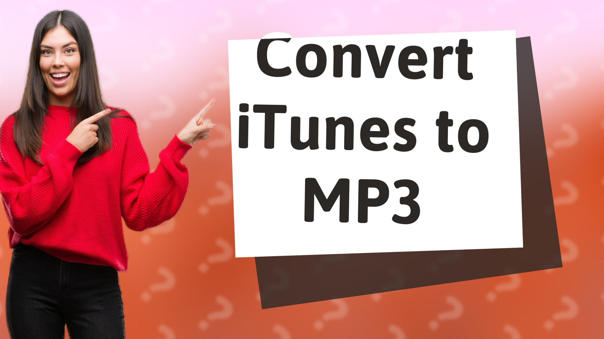 Convert iTunes to MP3