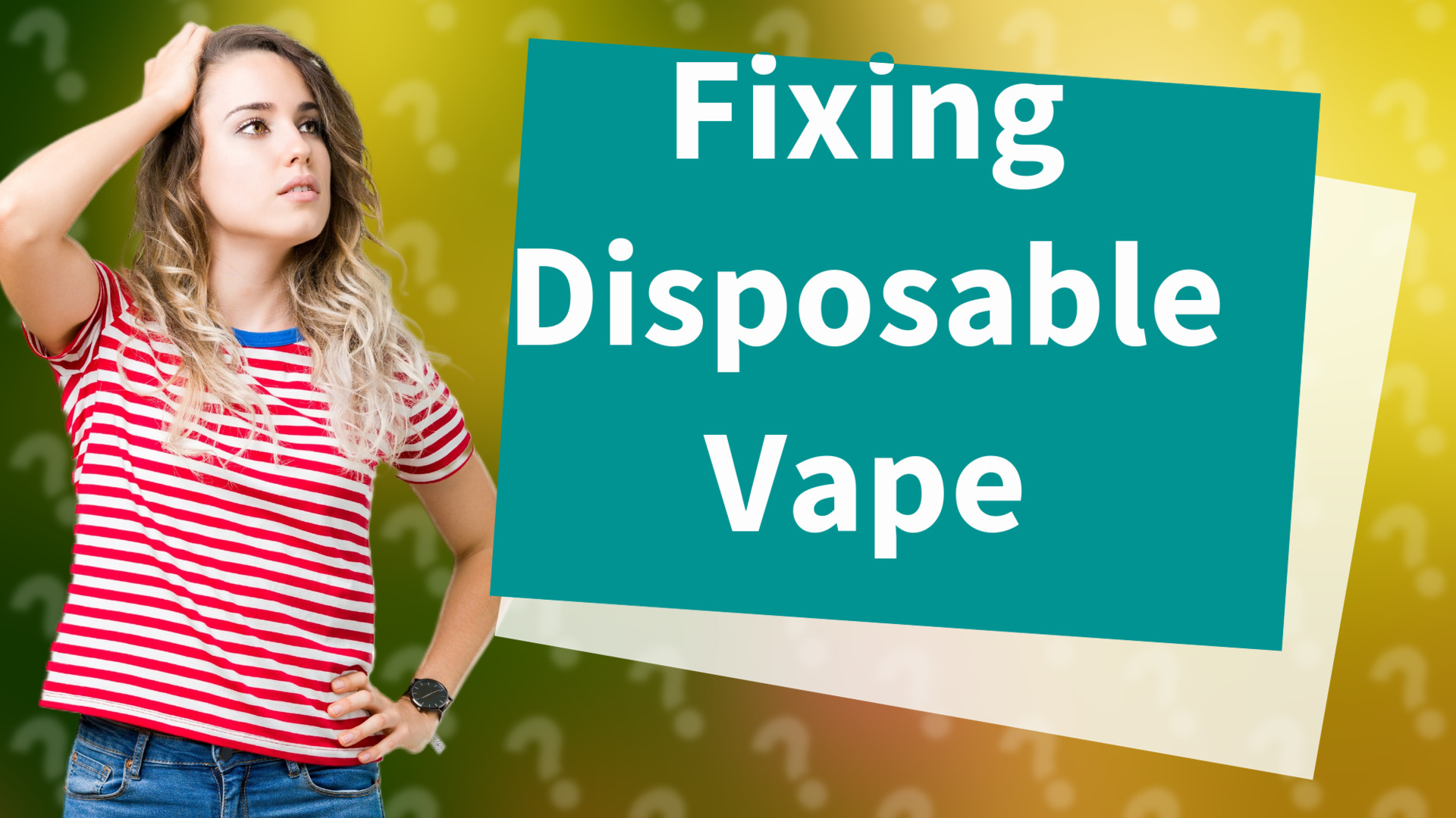 Fixing Disposable Vape