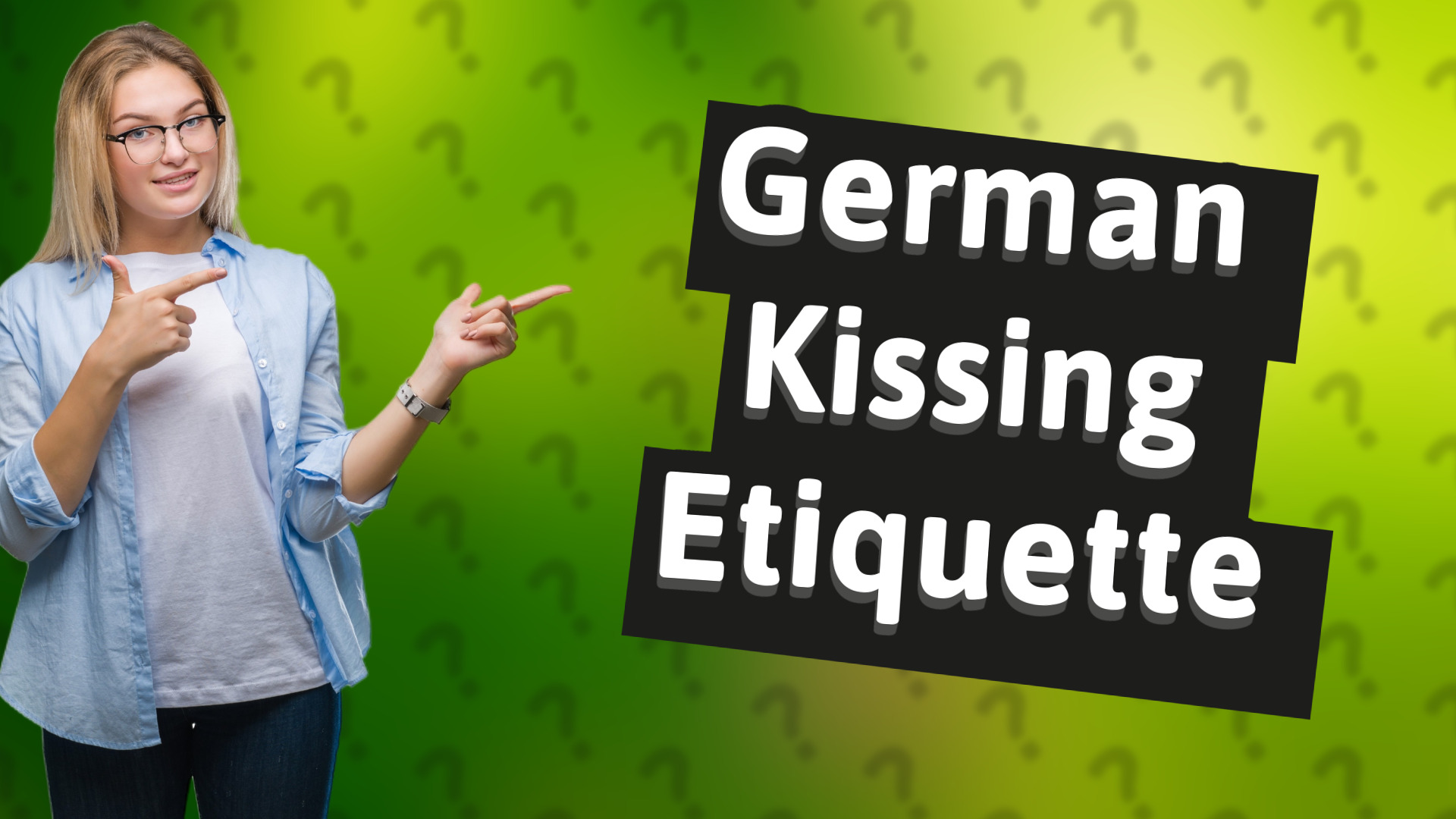 German Kissing Etiquette
