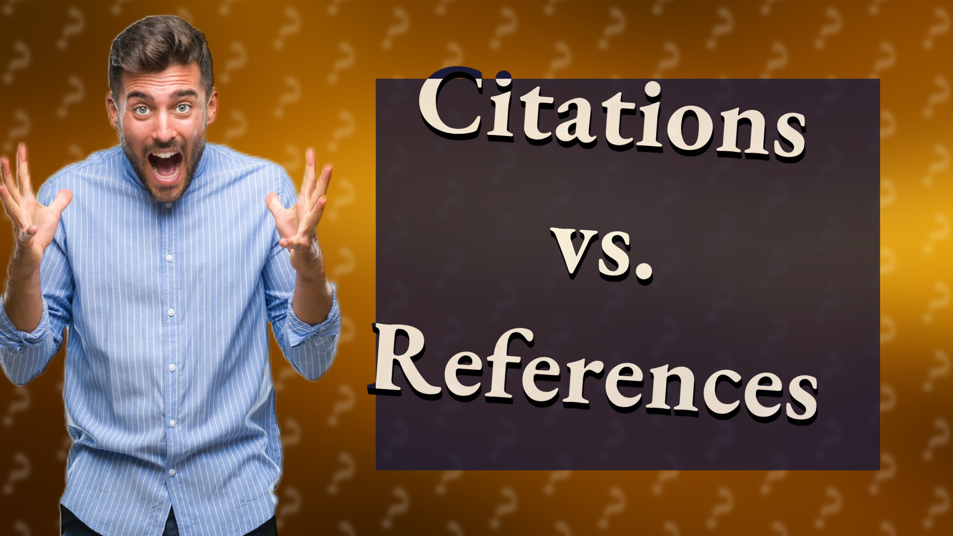 Citations vs. References
