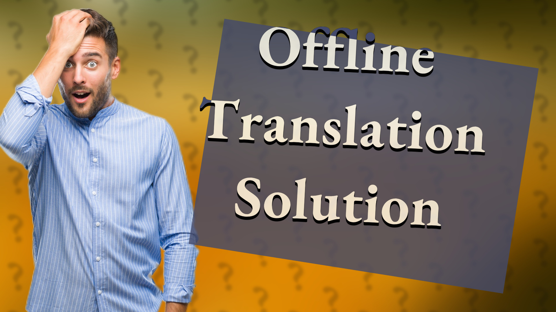 Offline Translation Solution