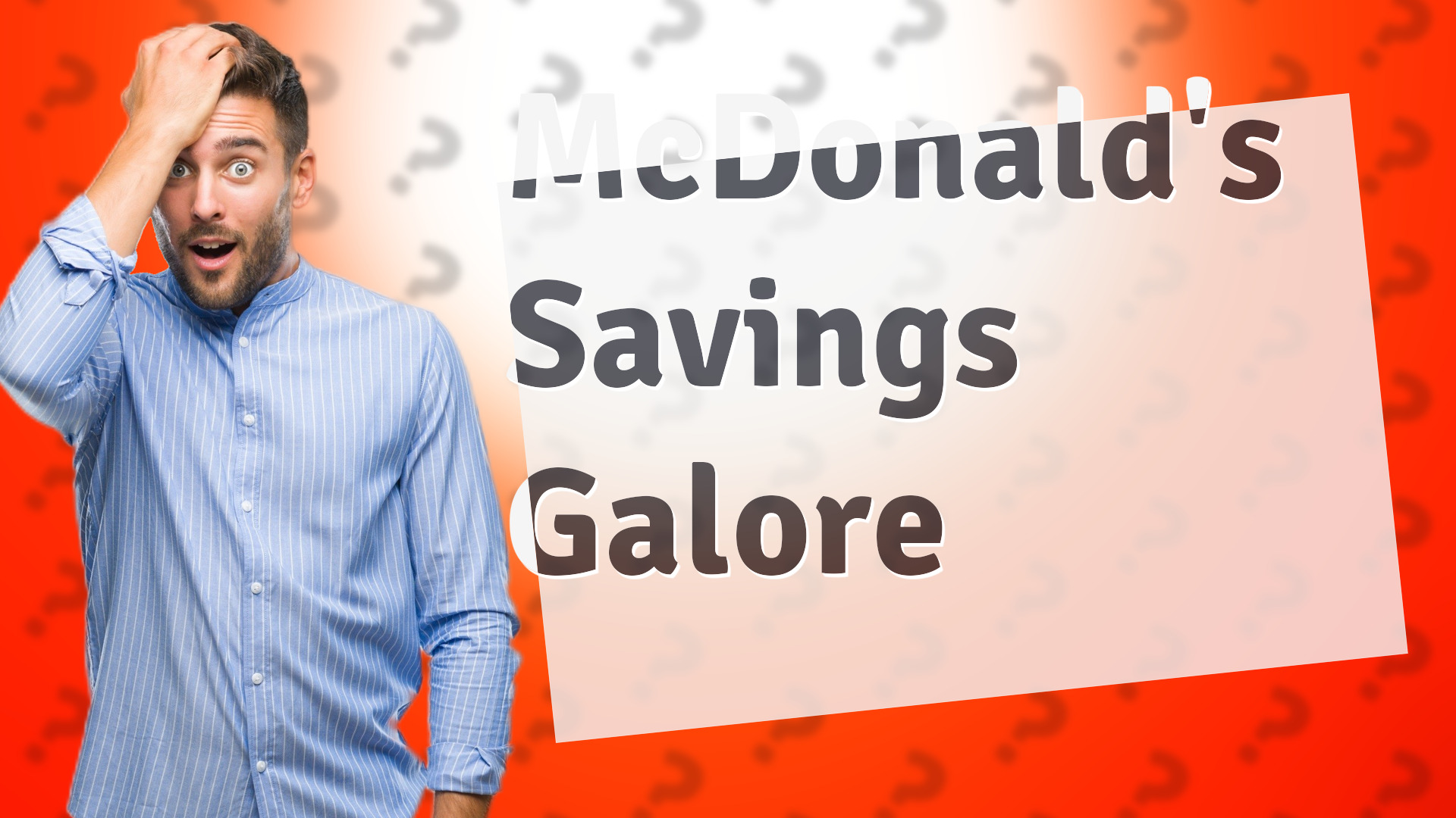 McDonald's Savings Galore