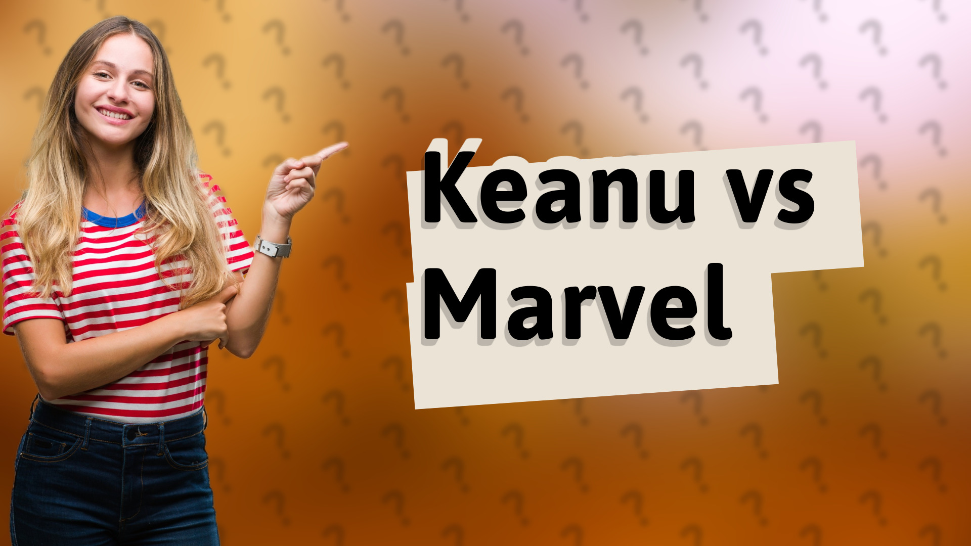 Keanu vs Marvel