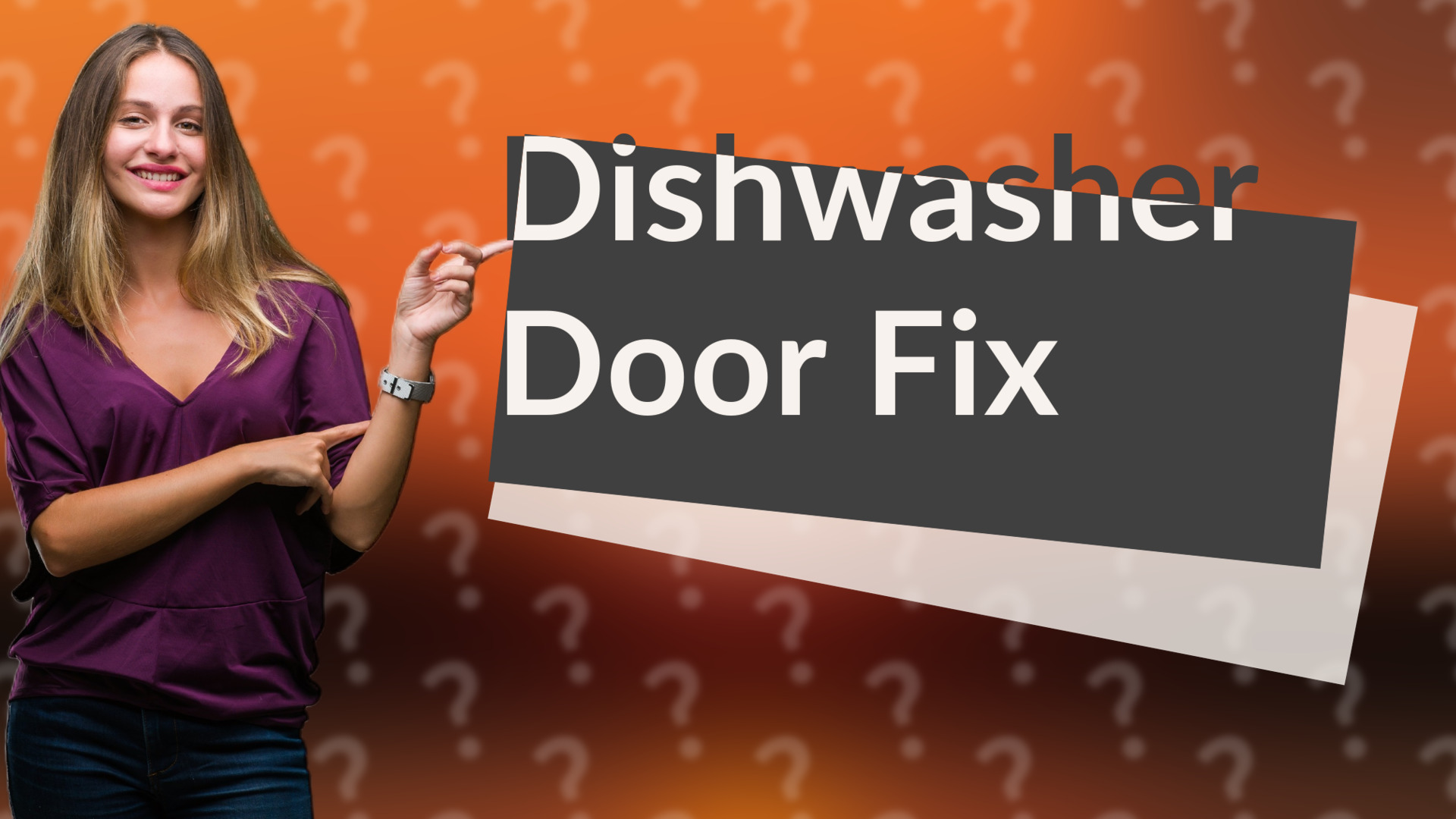 Dishwasher Door Fix