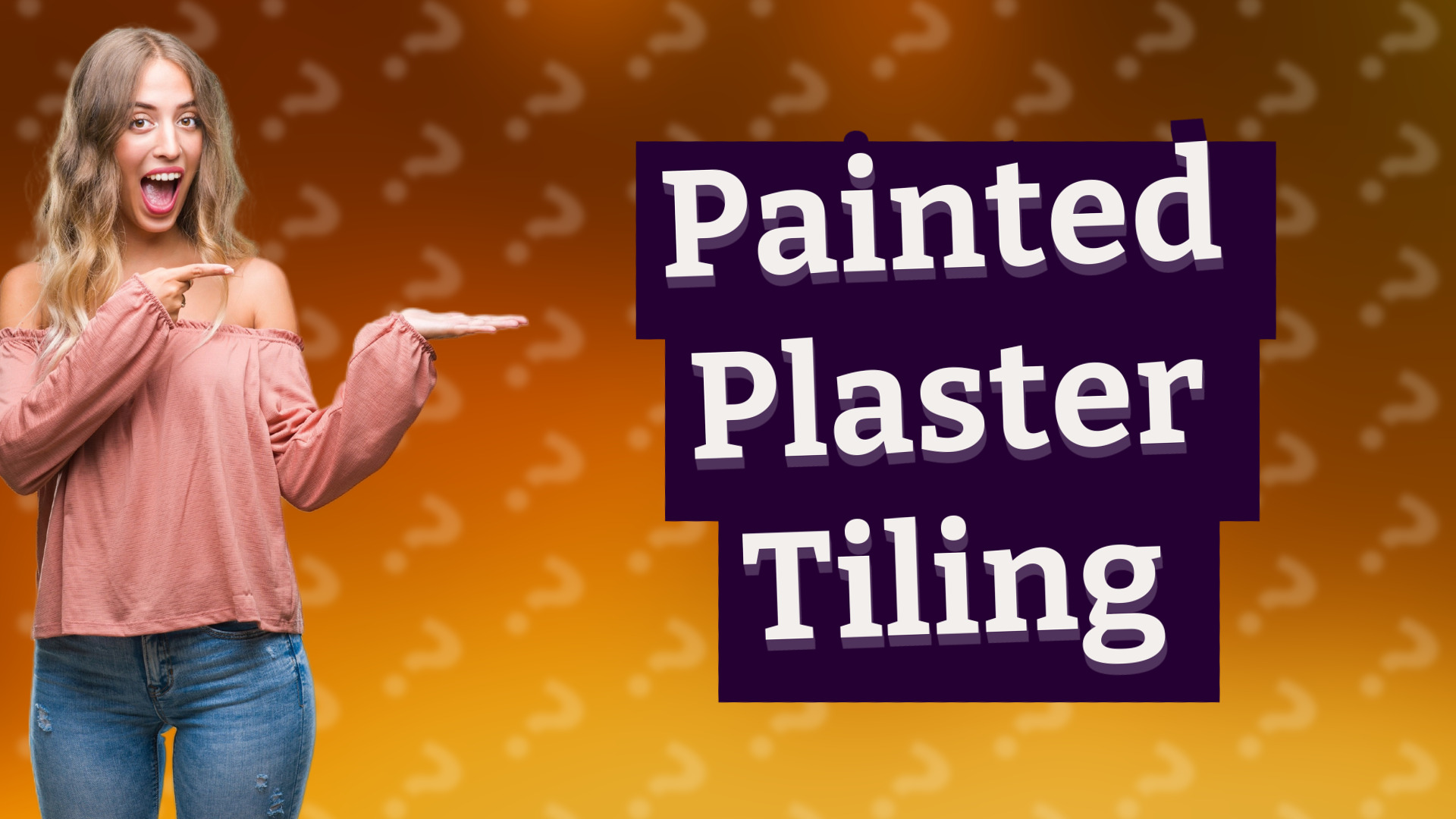 Painted Plaster Tiling