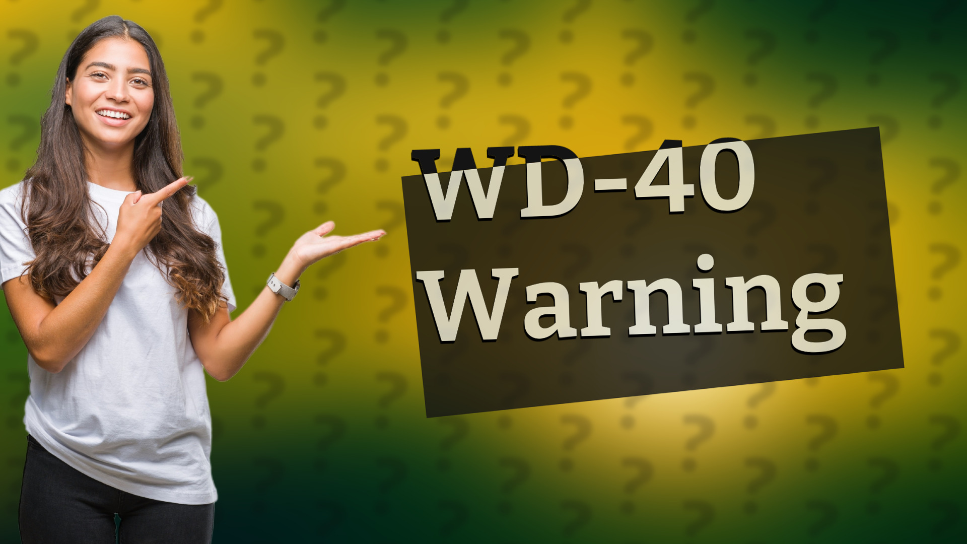 WD-40 Warning