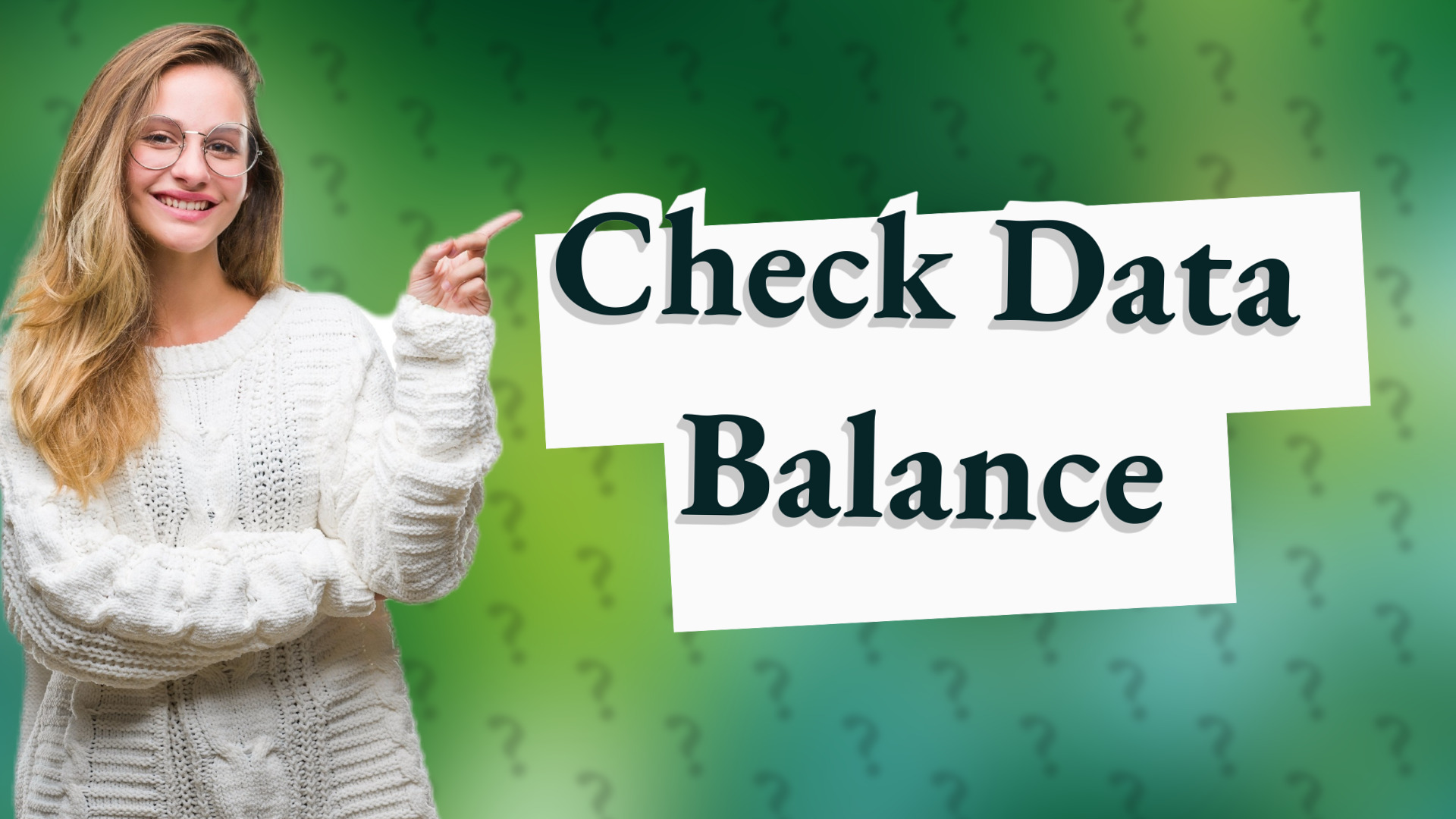 Check Data Balance