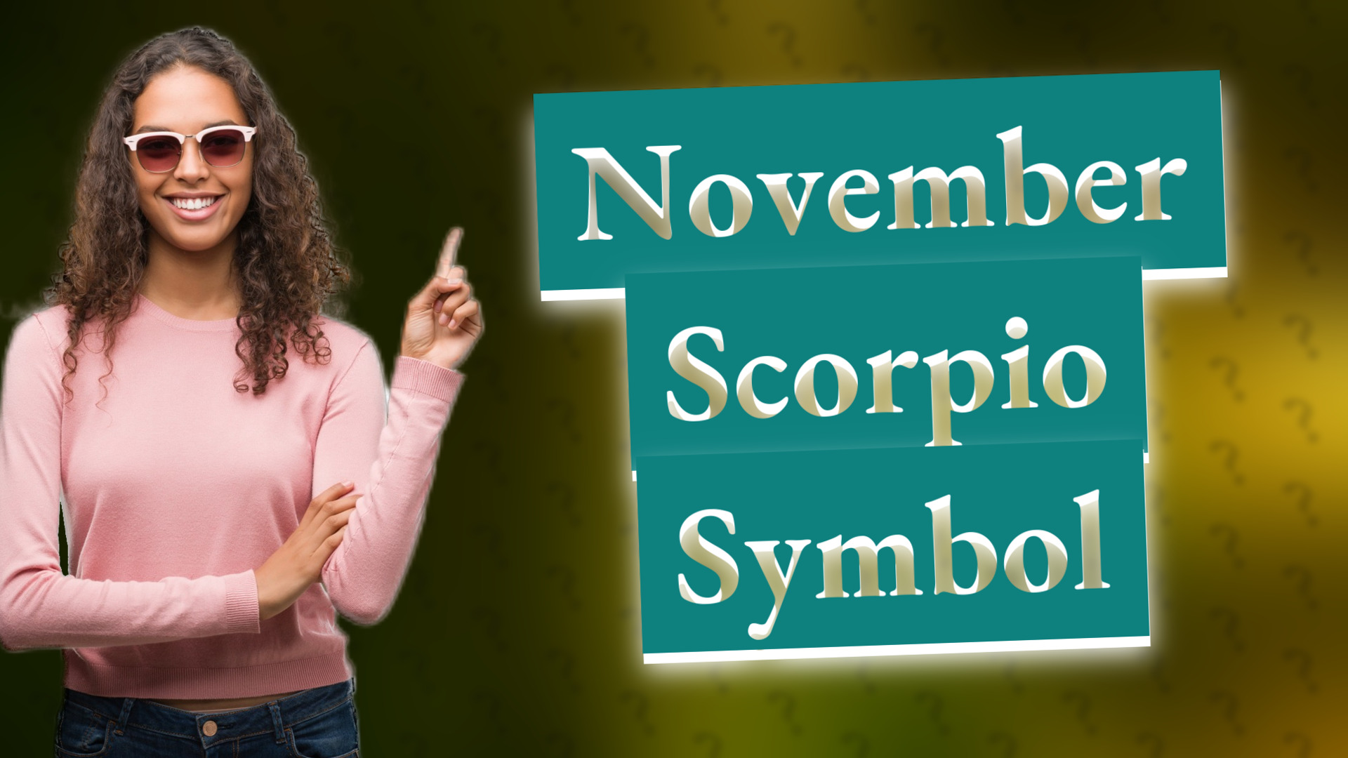 November Scorpio Symbol