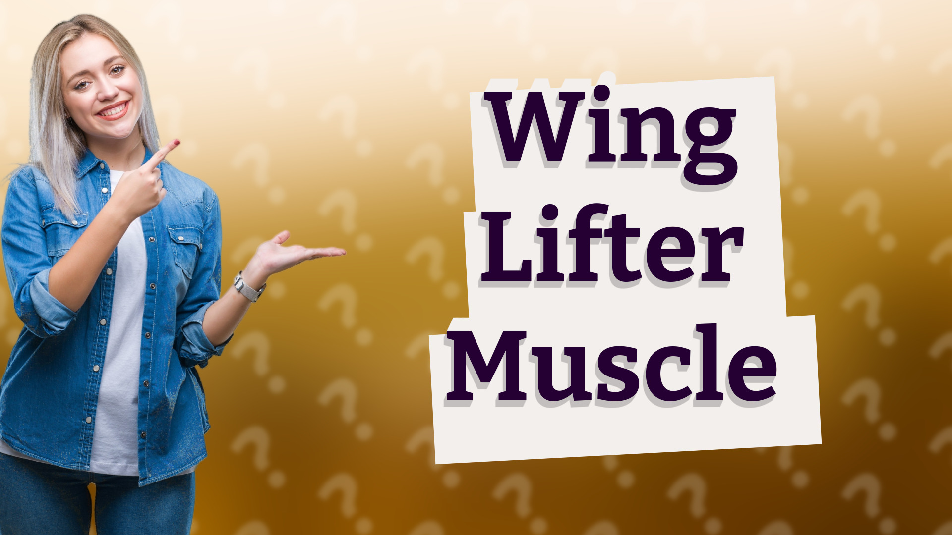 Wing Lifter Muscle