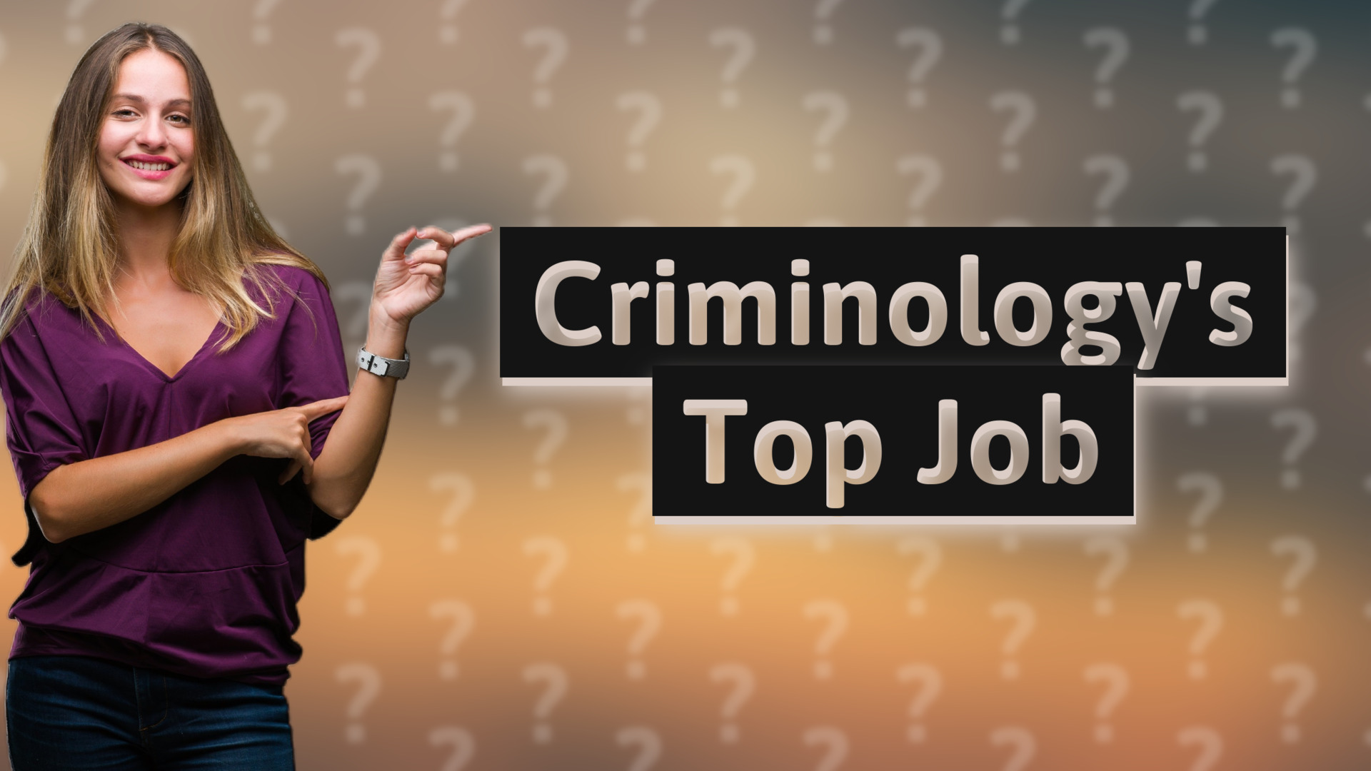Criminology's Top Job