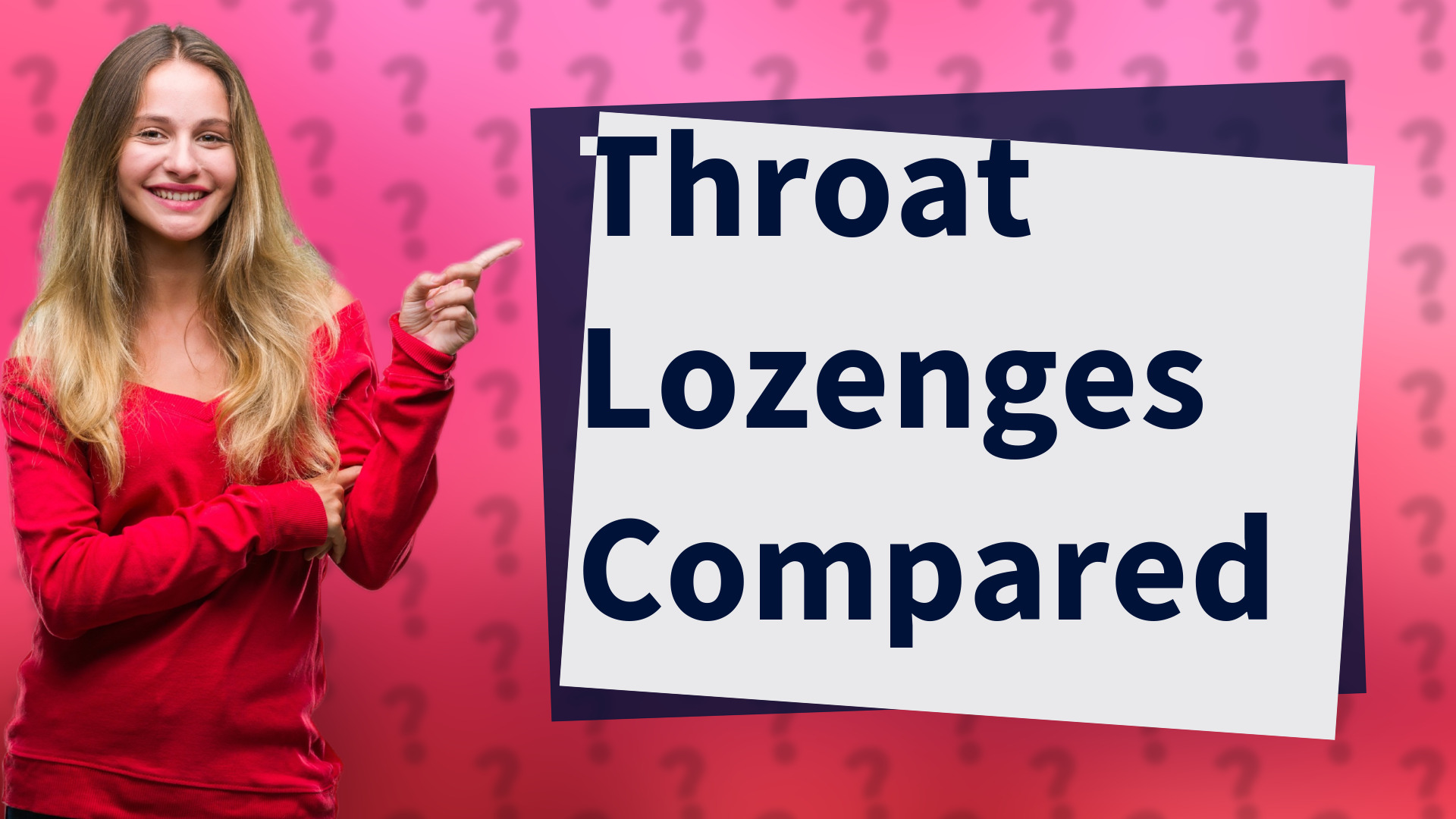 Throat Lozenges Compared