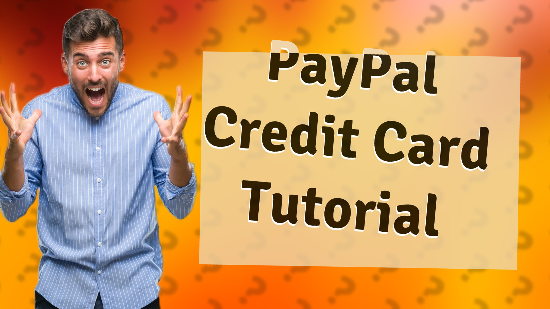 PayPal Credit Card Tutorial