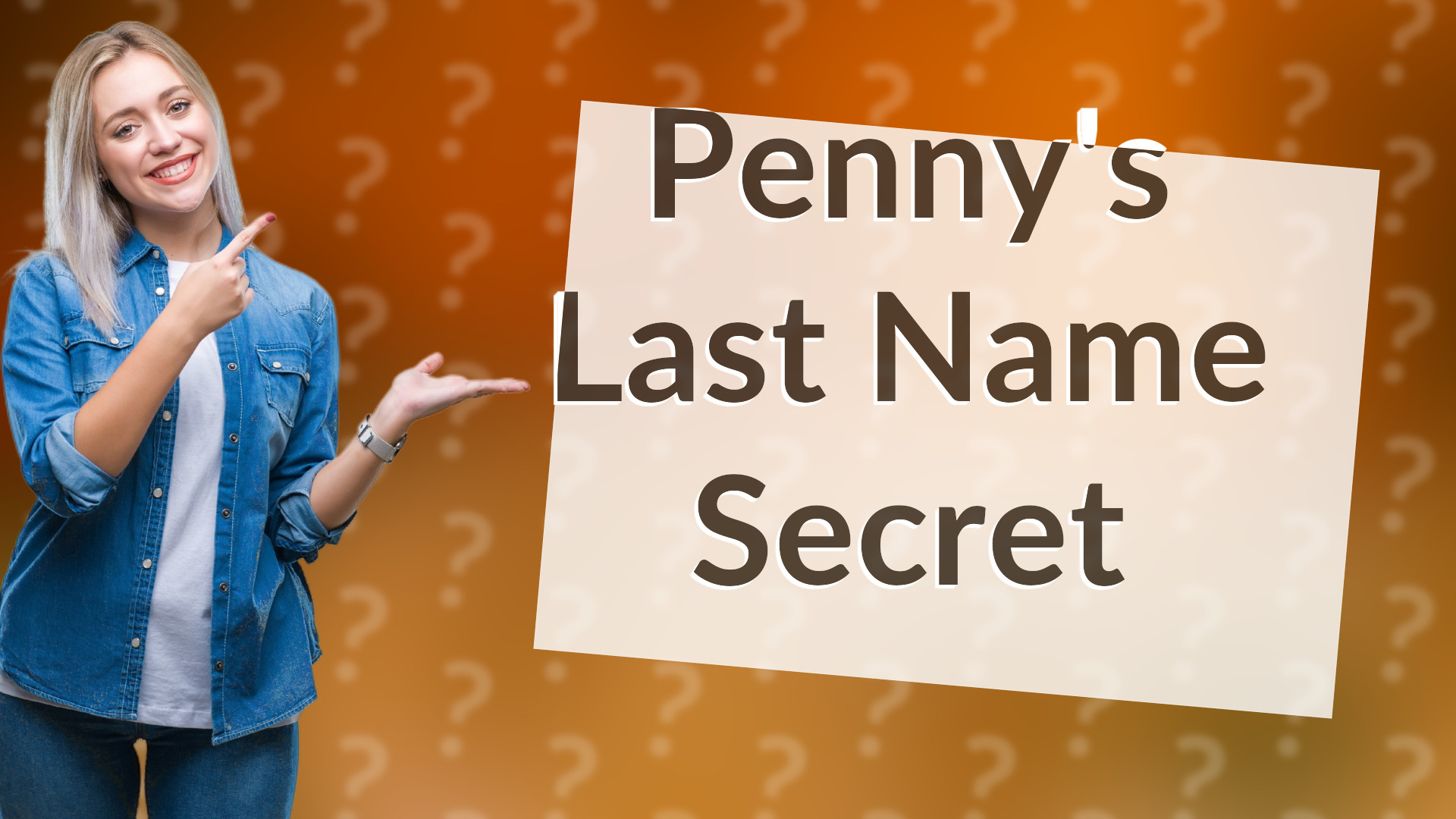 Penny's Last Name Secret