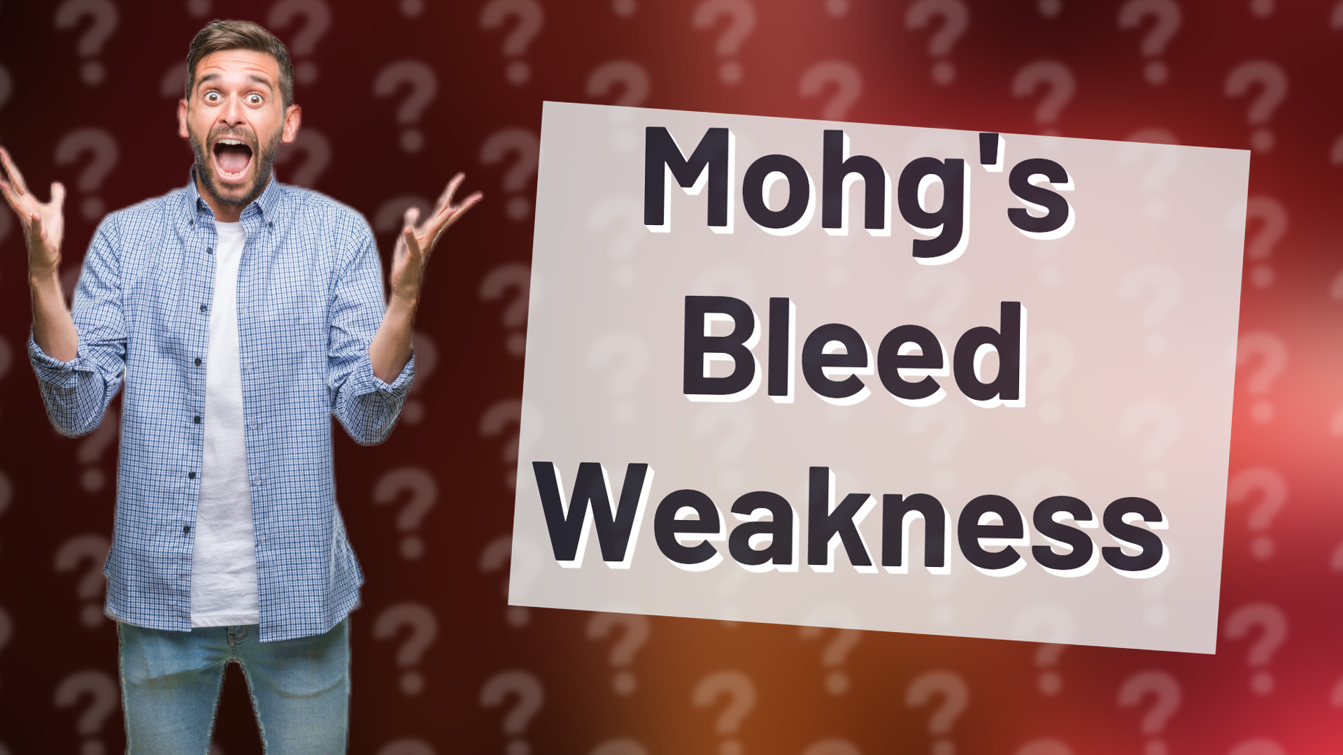Mohg's Bleed Weakness