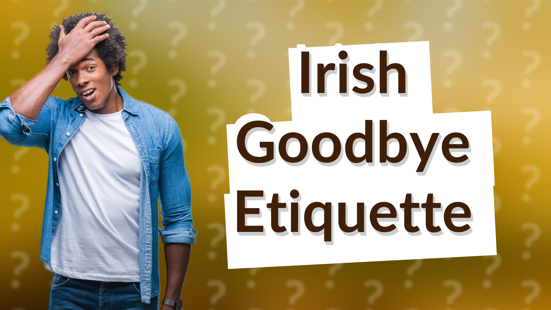Irish Goodbye Etiquette