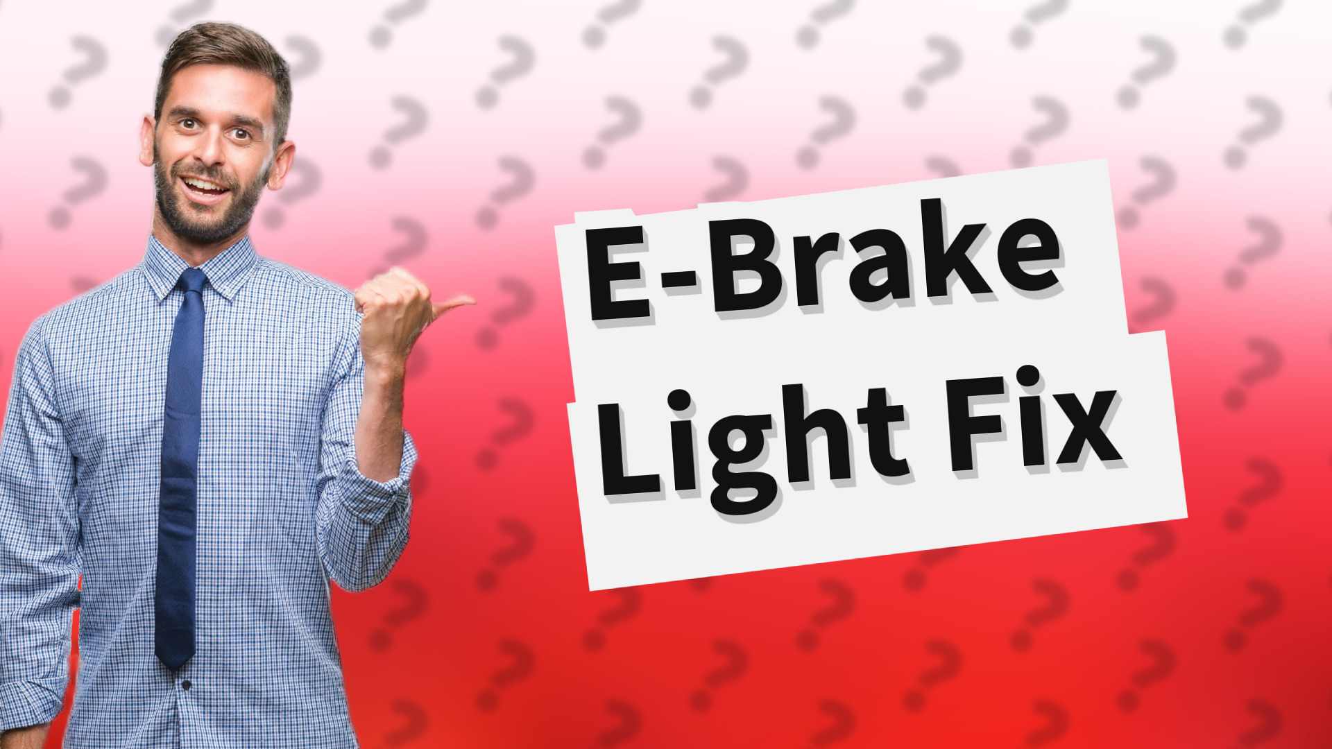 E-Brake Light Fix
