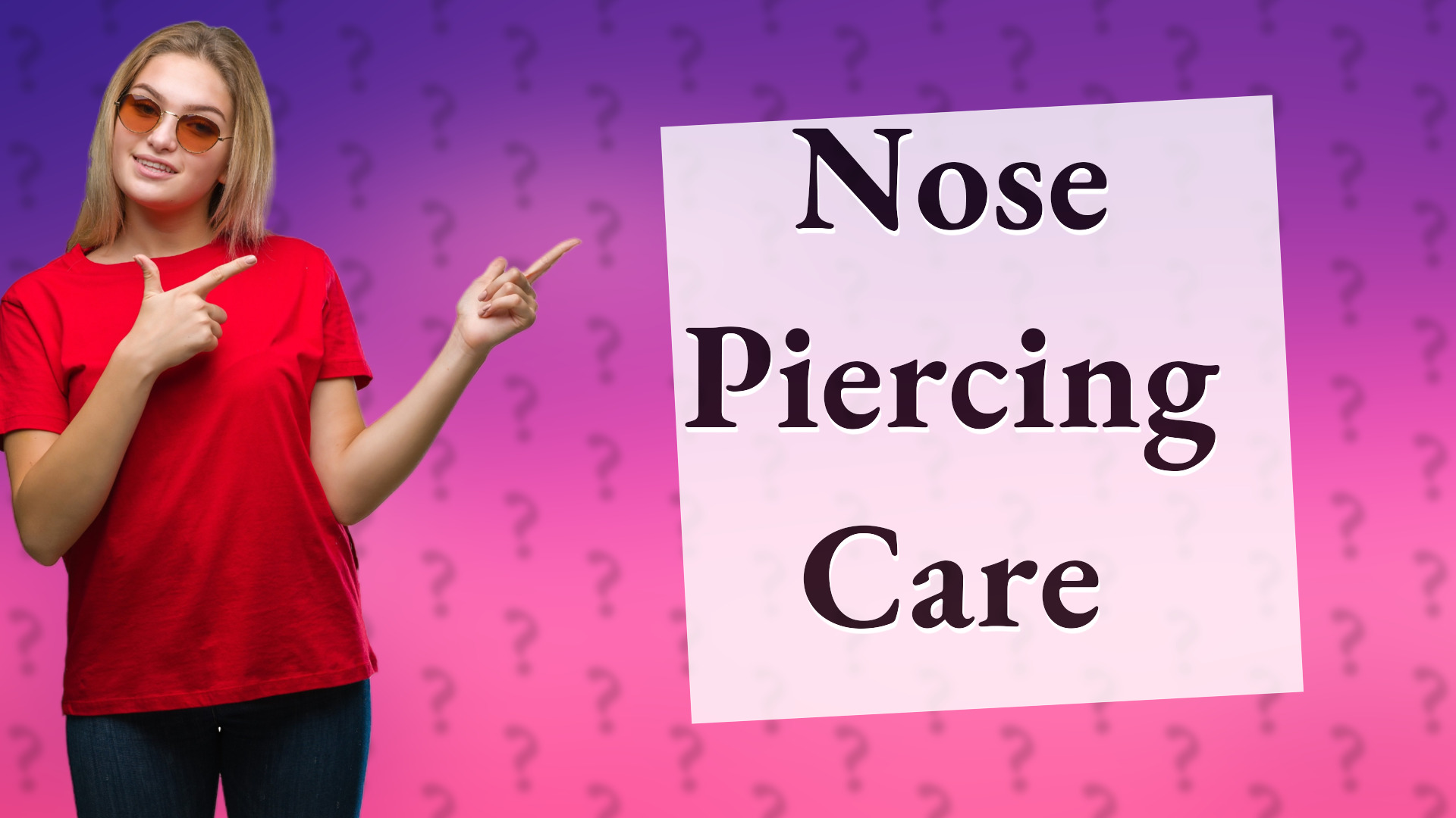 Nose Piercing Care