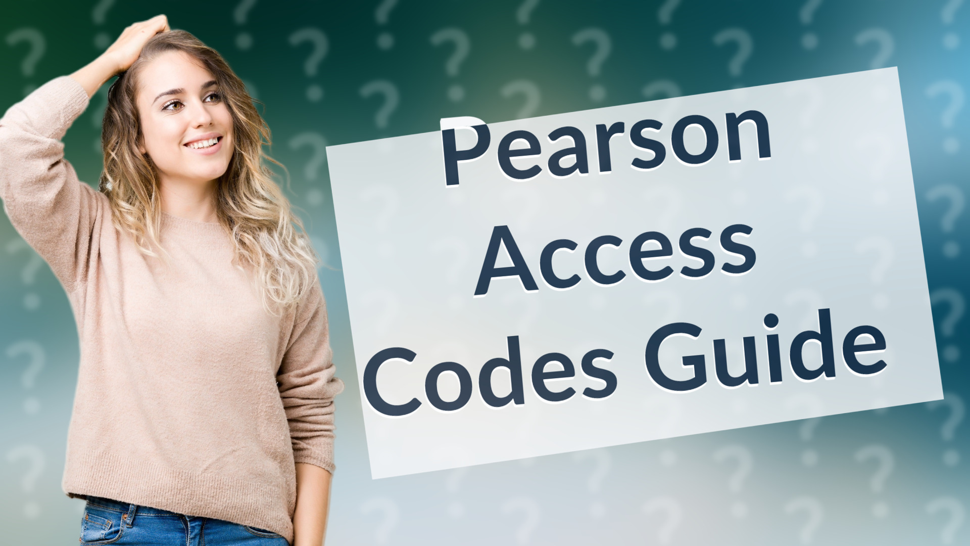 Pearson Access Codes Guide