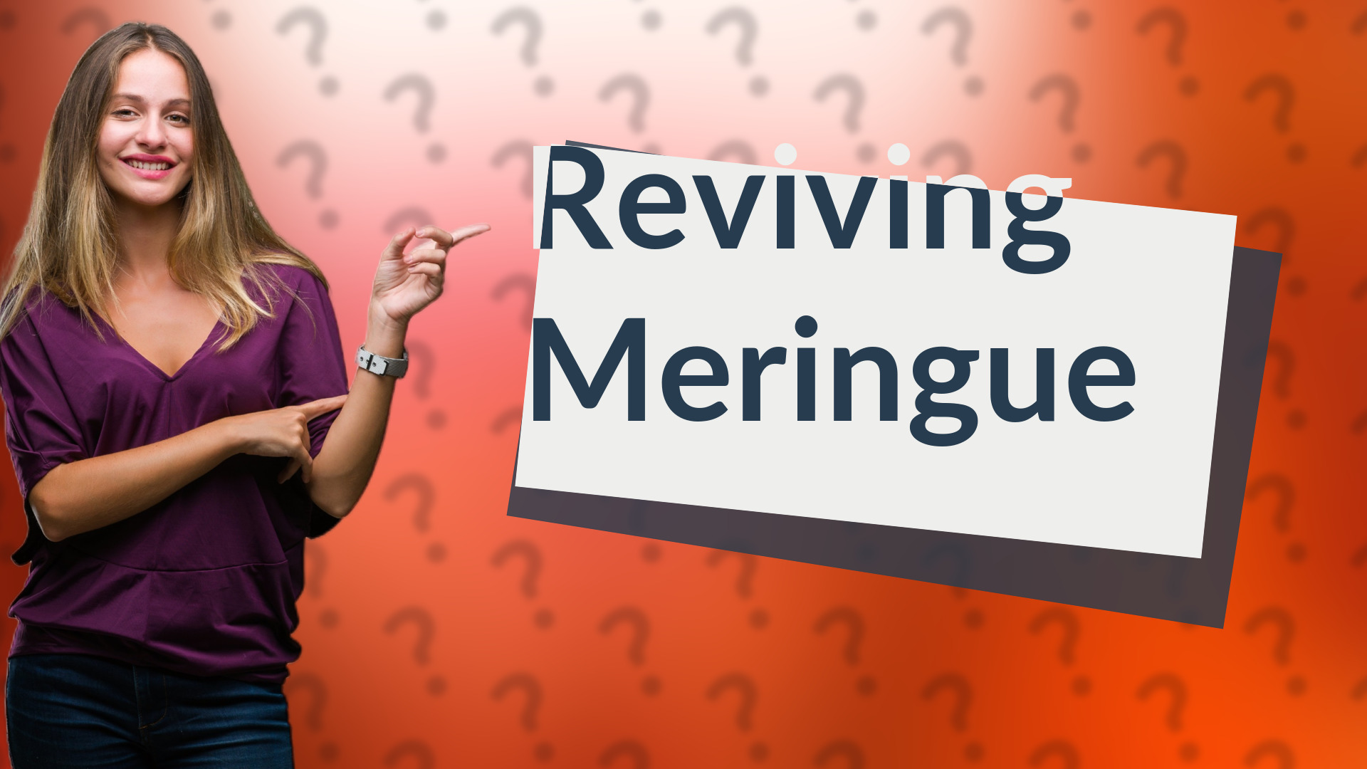 Reviving Meringue