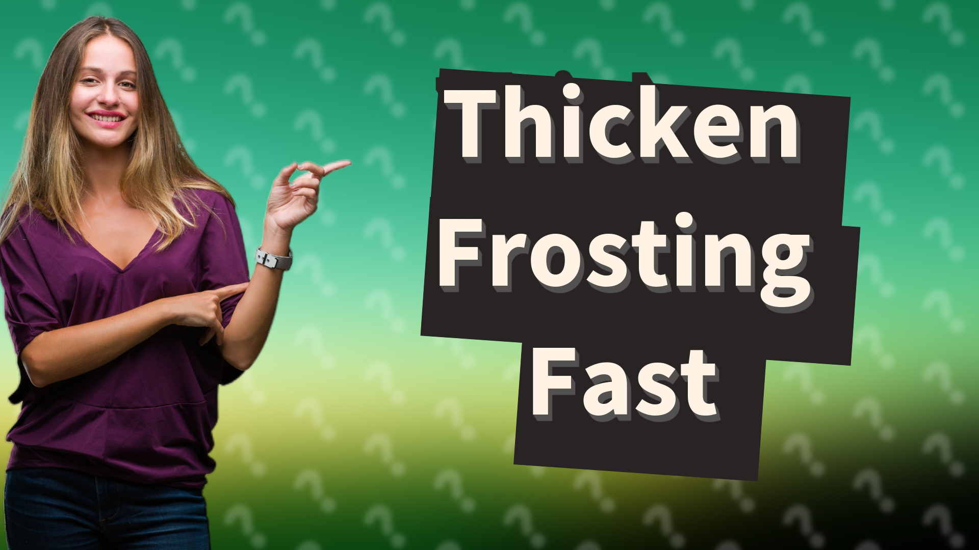 Thicken Frosting Fast