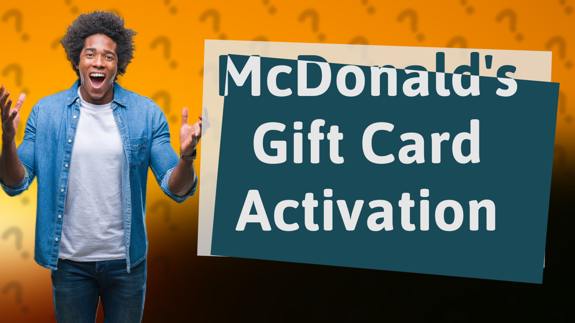 McDonald's Gift Card Activation