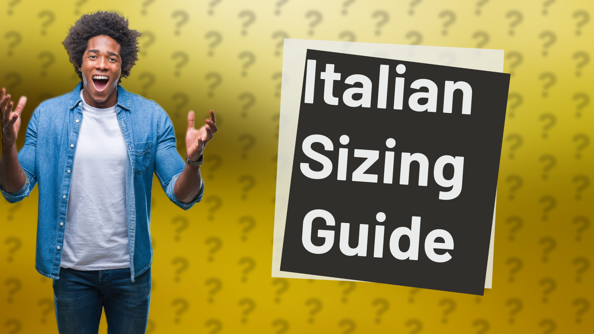 Italian Sizing Guide