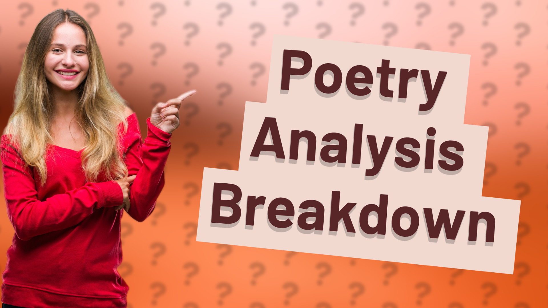 Poetry Analysis Breakdown