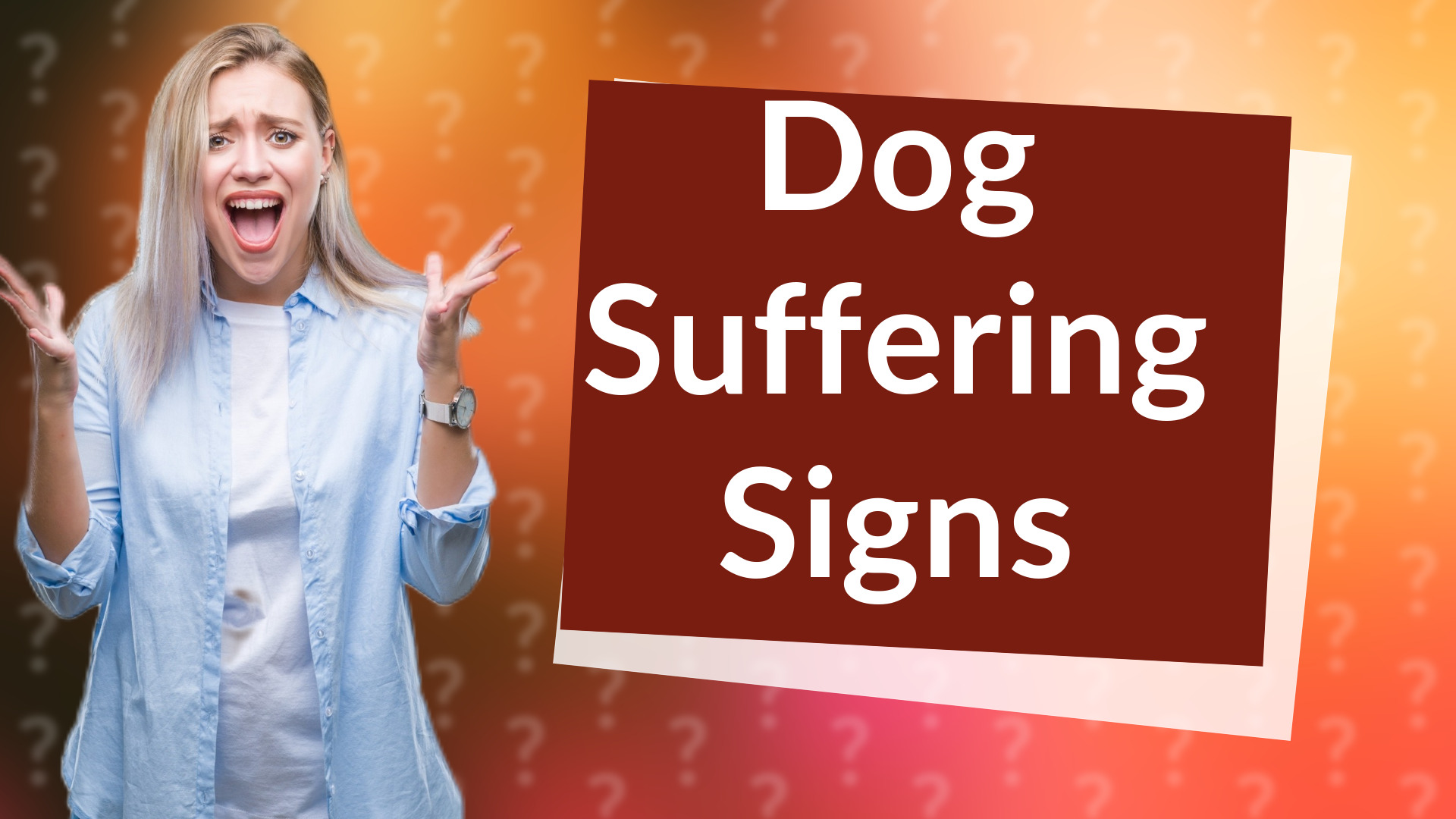 Dog Suffering Signs