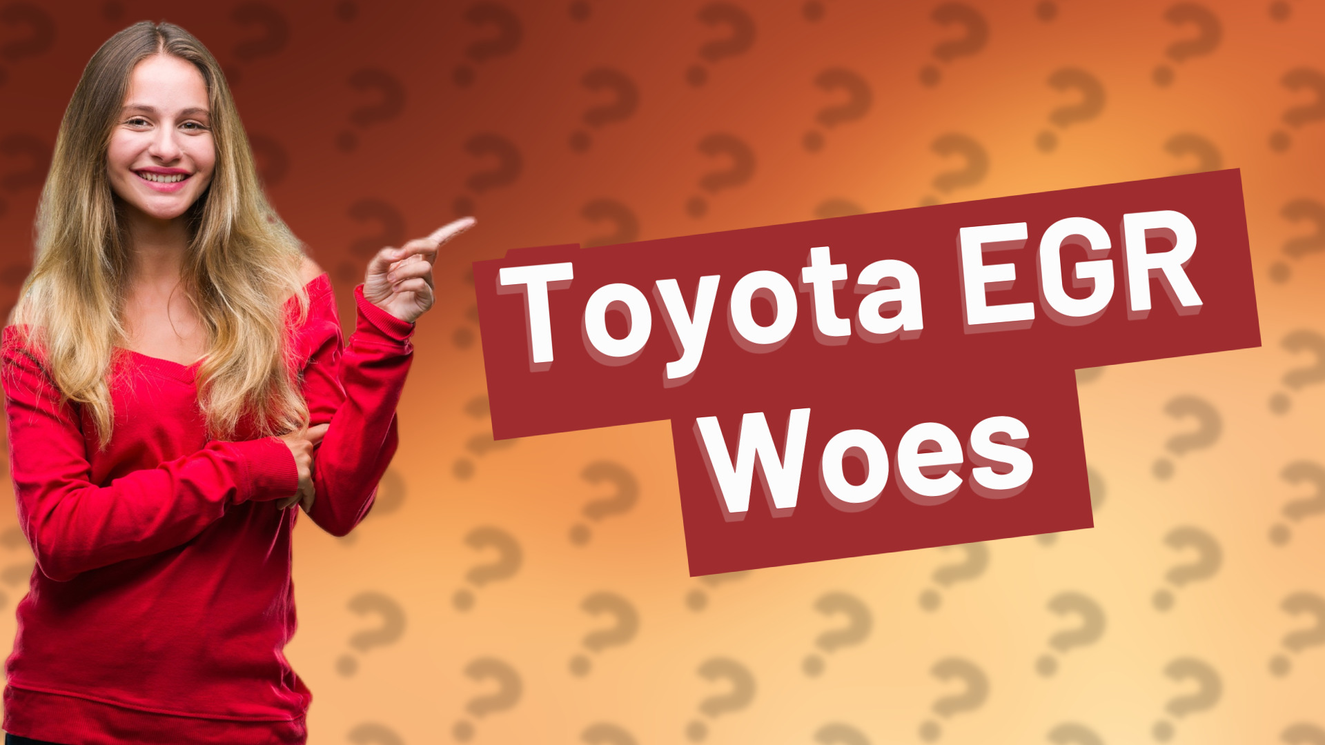 Toyota EGR Woes