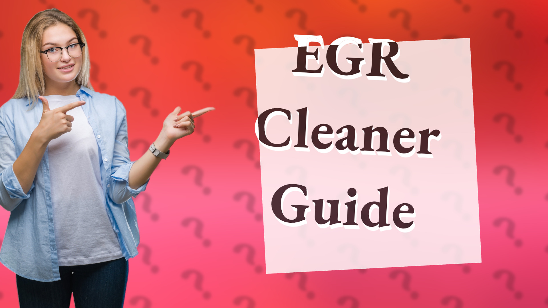 EGR Cleaner Guide