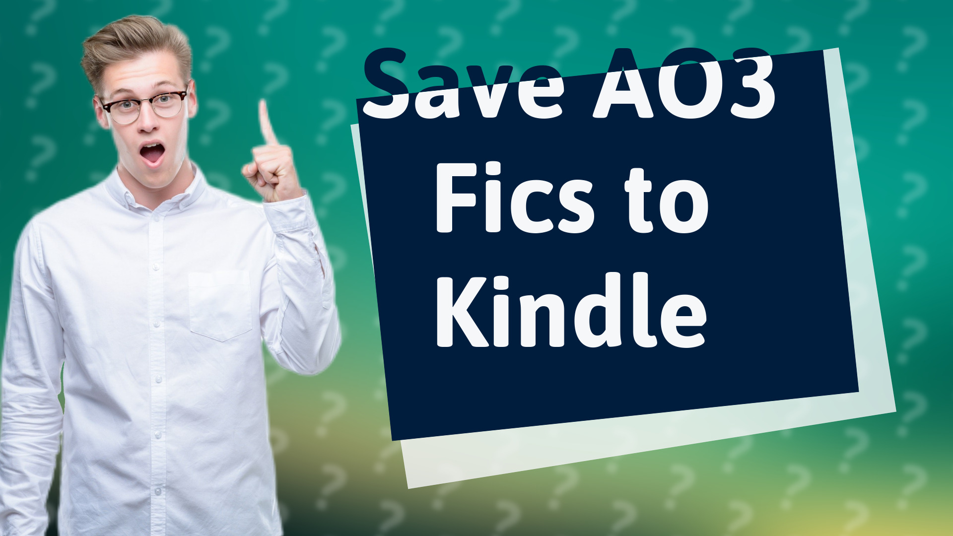 Save AO3 Fics to Kindle