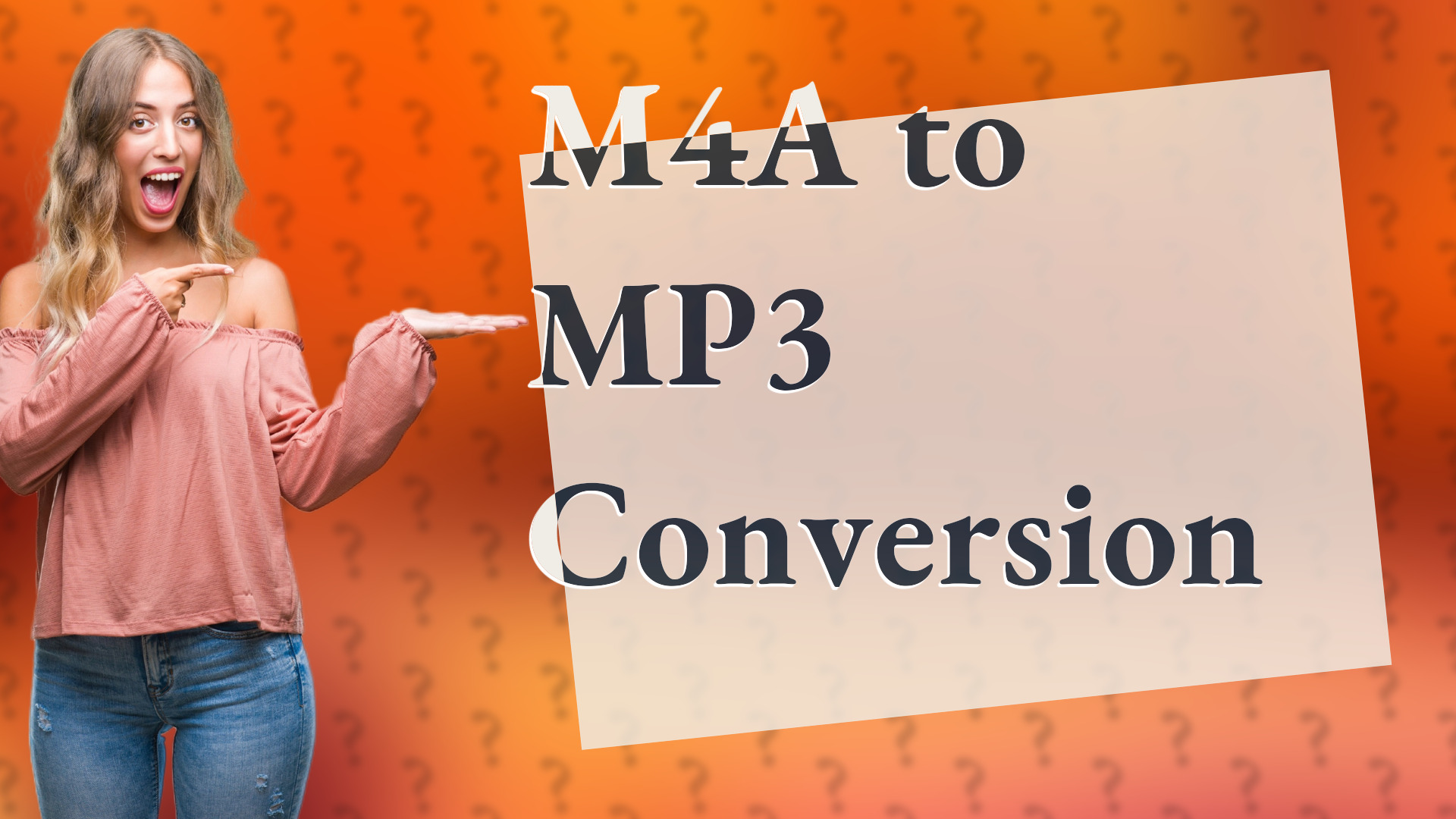 M4A to MP3 Conversion