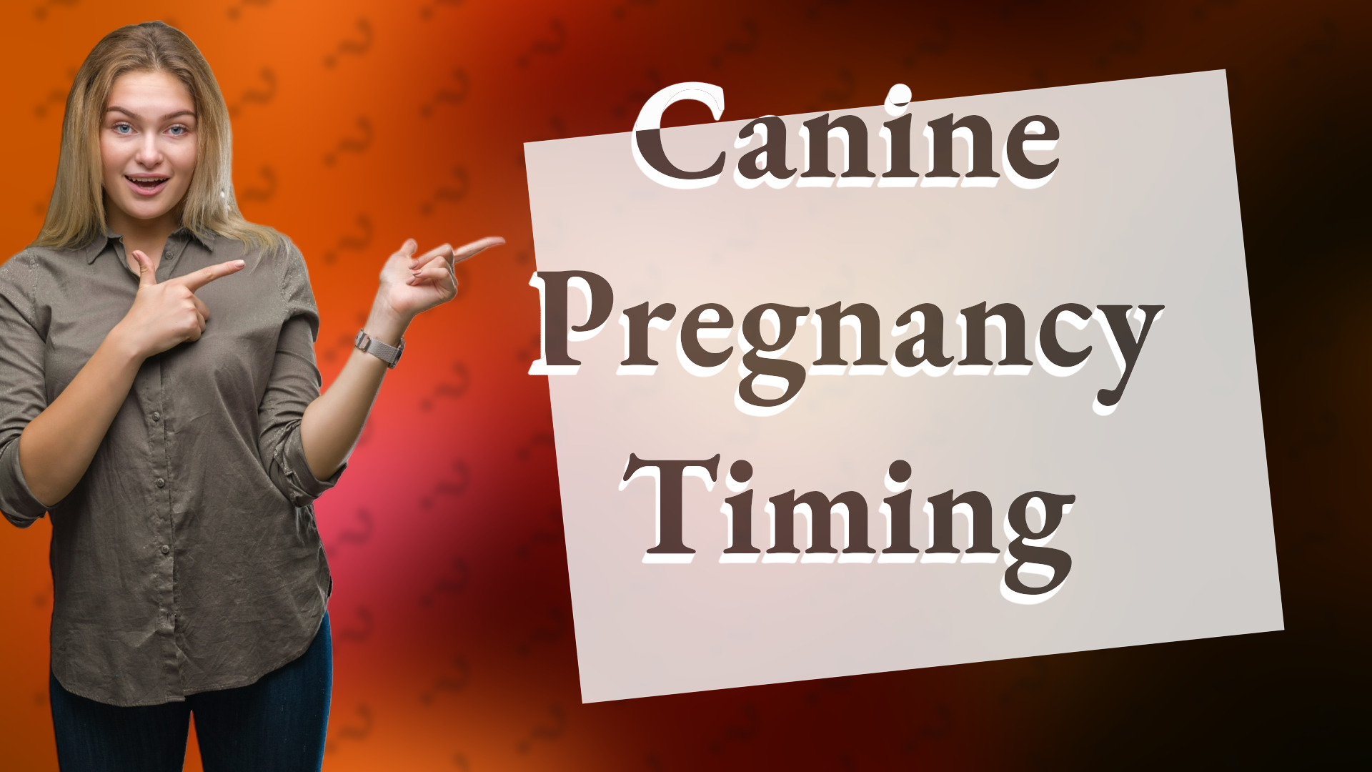Canine Pregnancy Timing