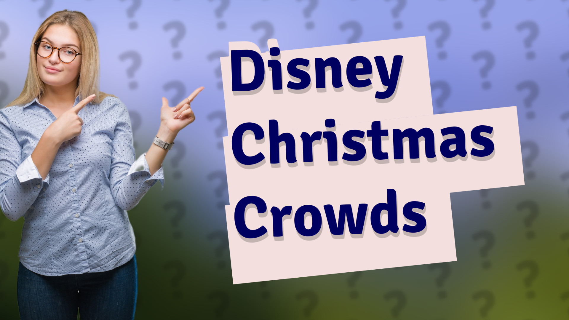 Disney Christmas Crowds