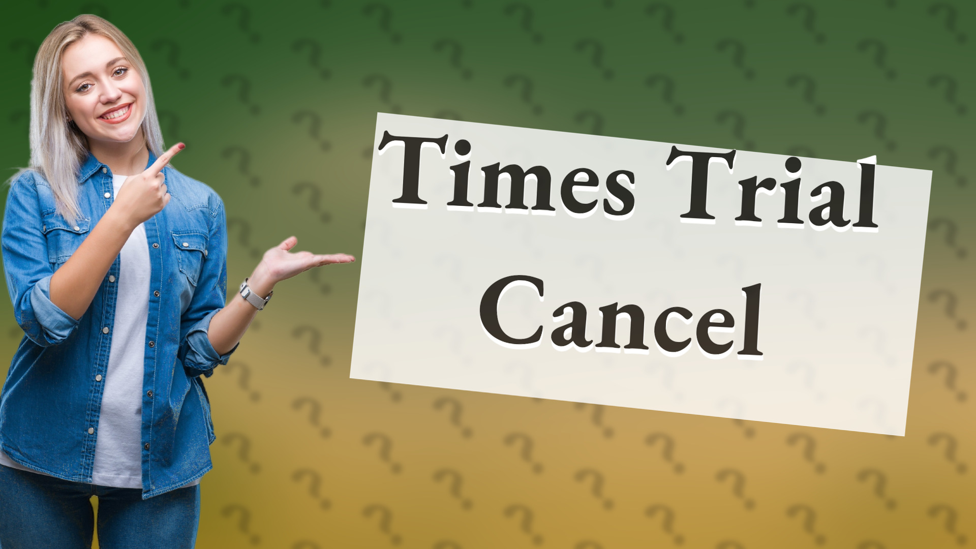 Times Trial Cancel