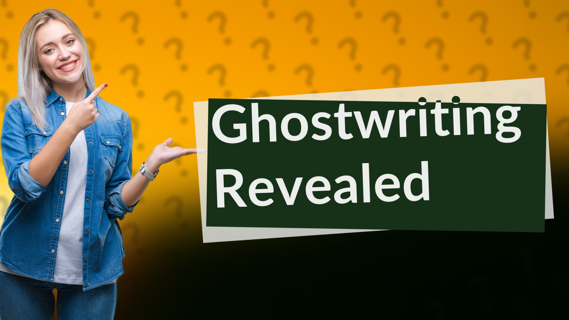 Ghostwriting Revealed