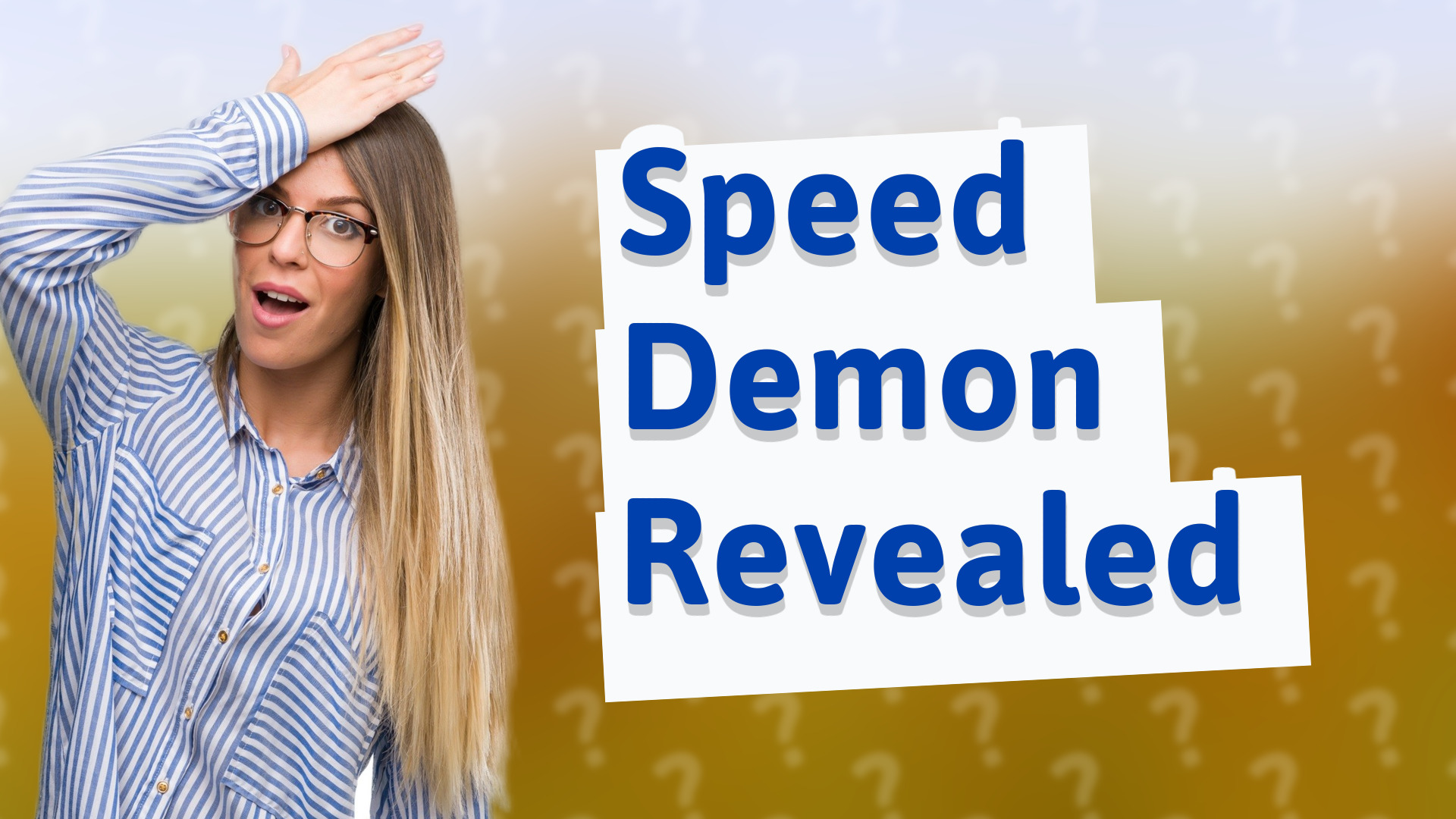 Speed Demon Revealed
