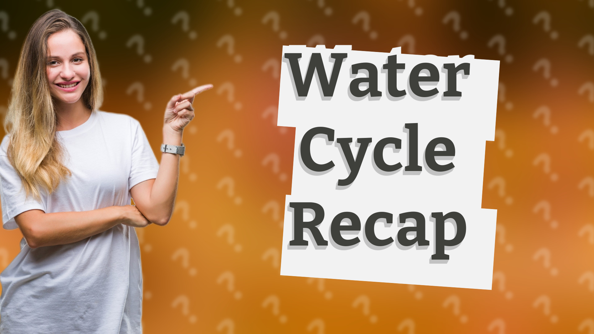 Water Cycle Recap