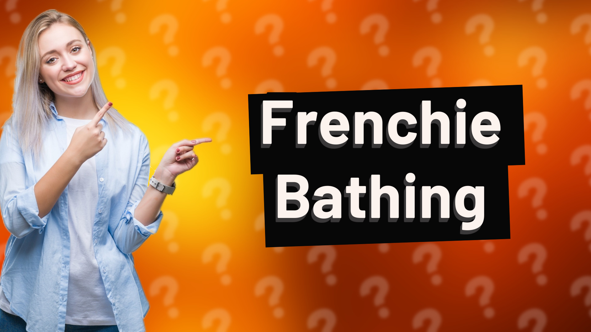 Frenchie Bathing