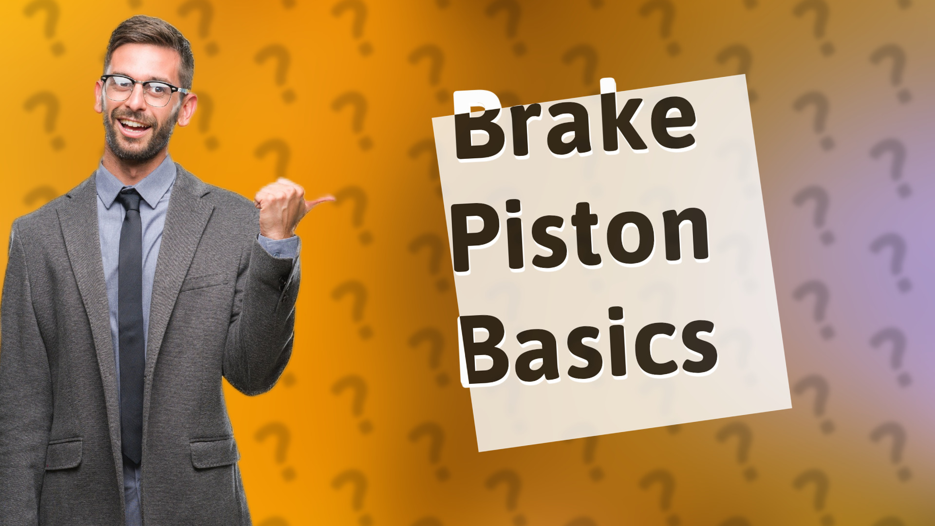 Brake Piston Basics